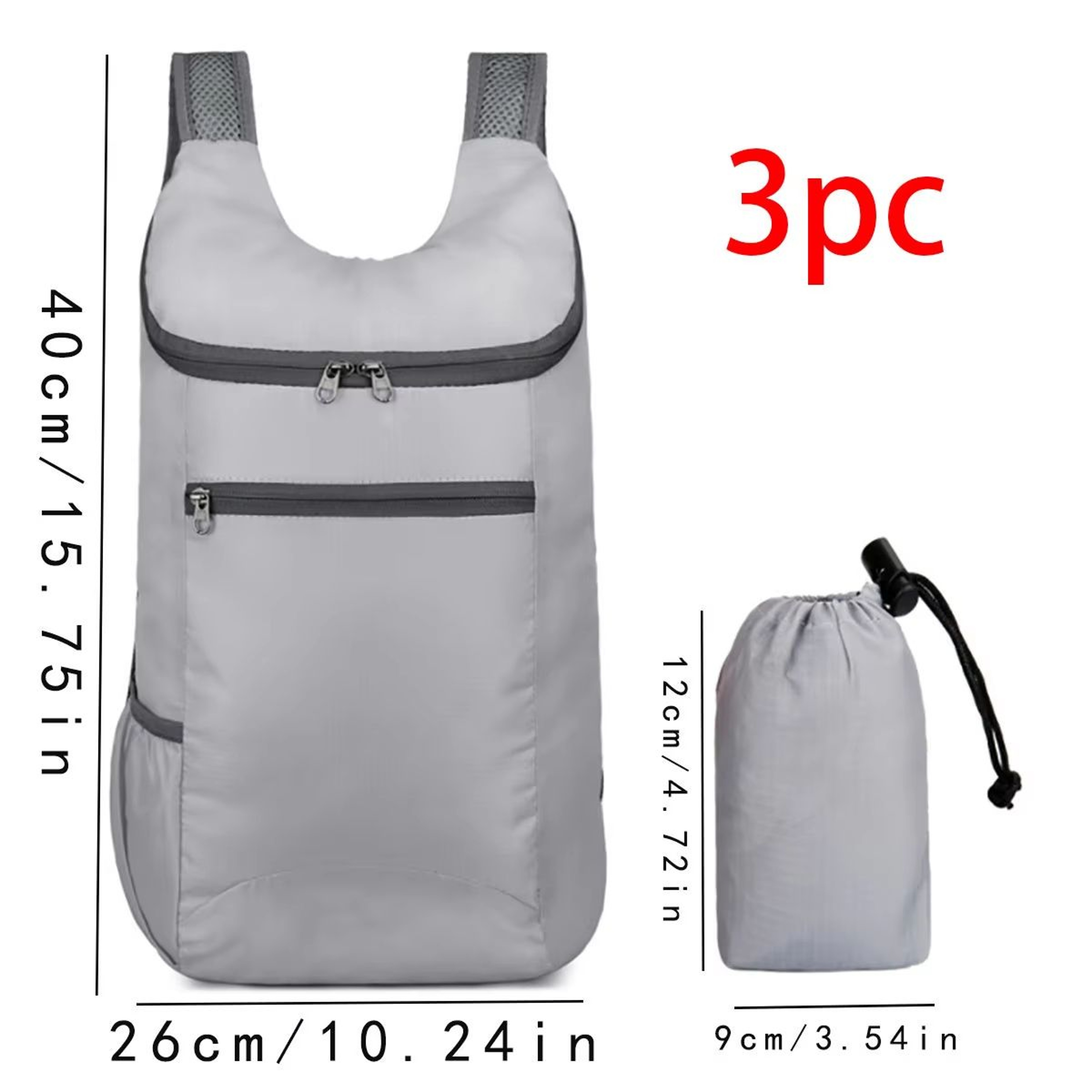 Foldable Waterproof Lightweight Travel Backpack Large Capacity Weekend Bag 12