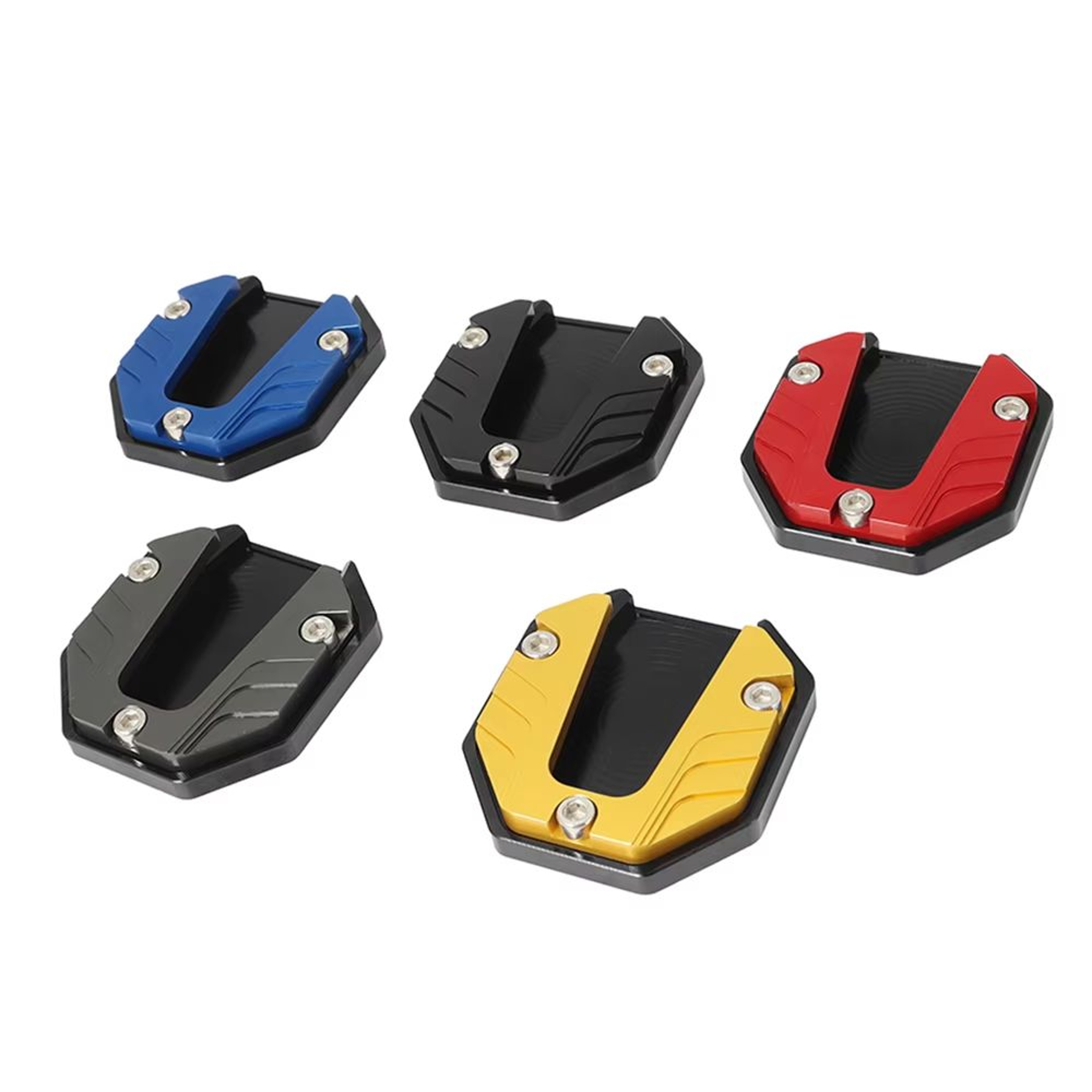Motorcycle Kickstand Extender Pad Side Stand Foot Extension Plate Support For Bikes 2