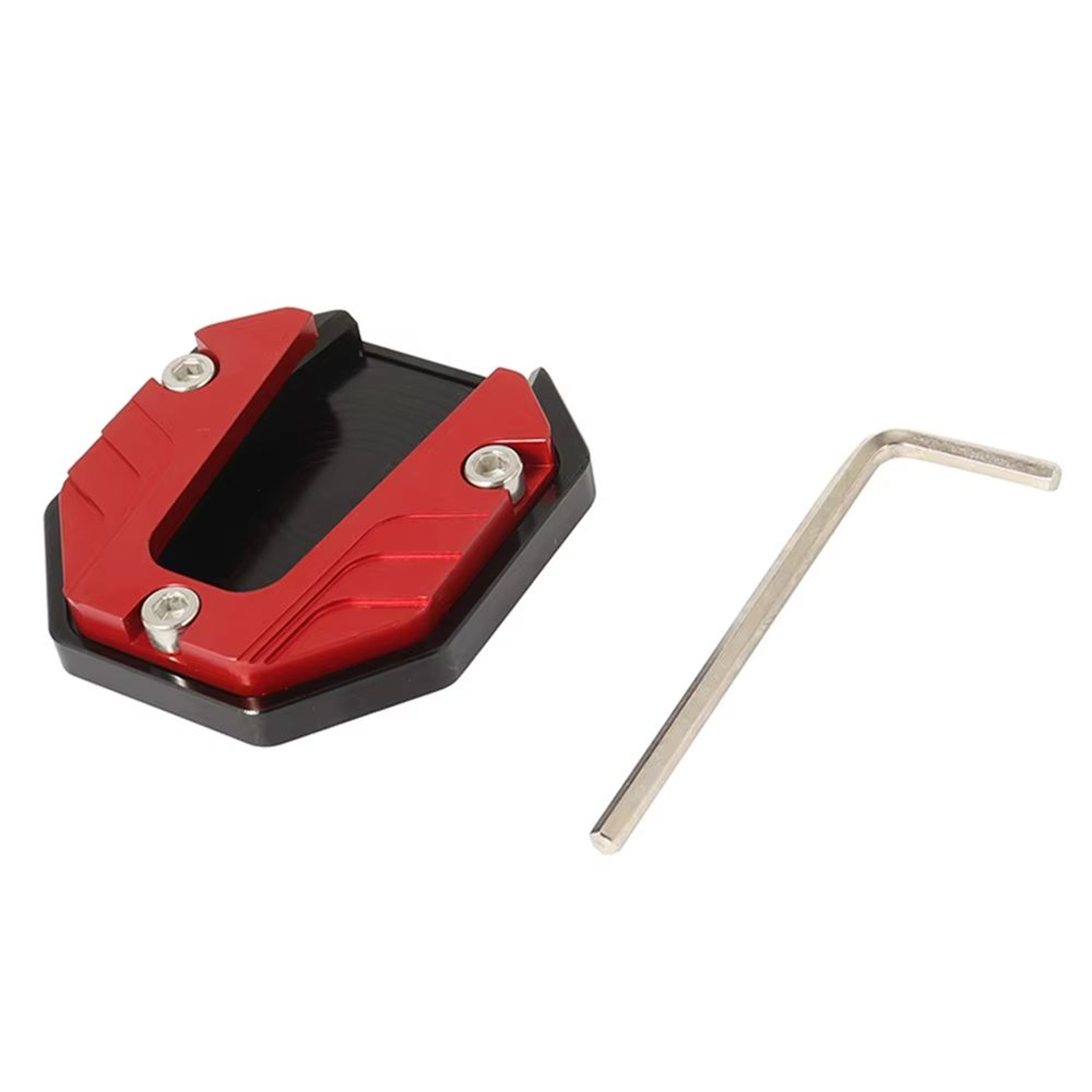 Motorcycle Kickstand Extender Pad Side Stand Foot Extension Plate Support For Bikes 9