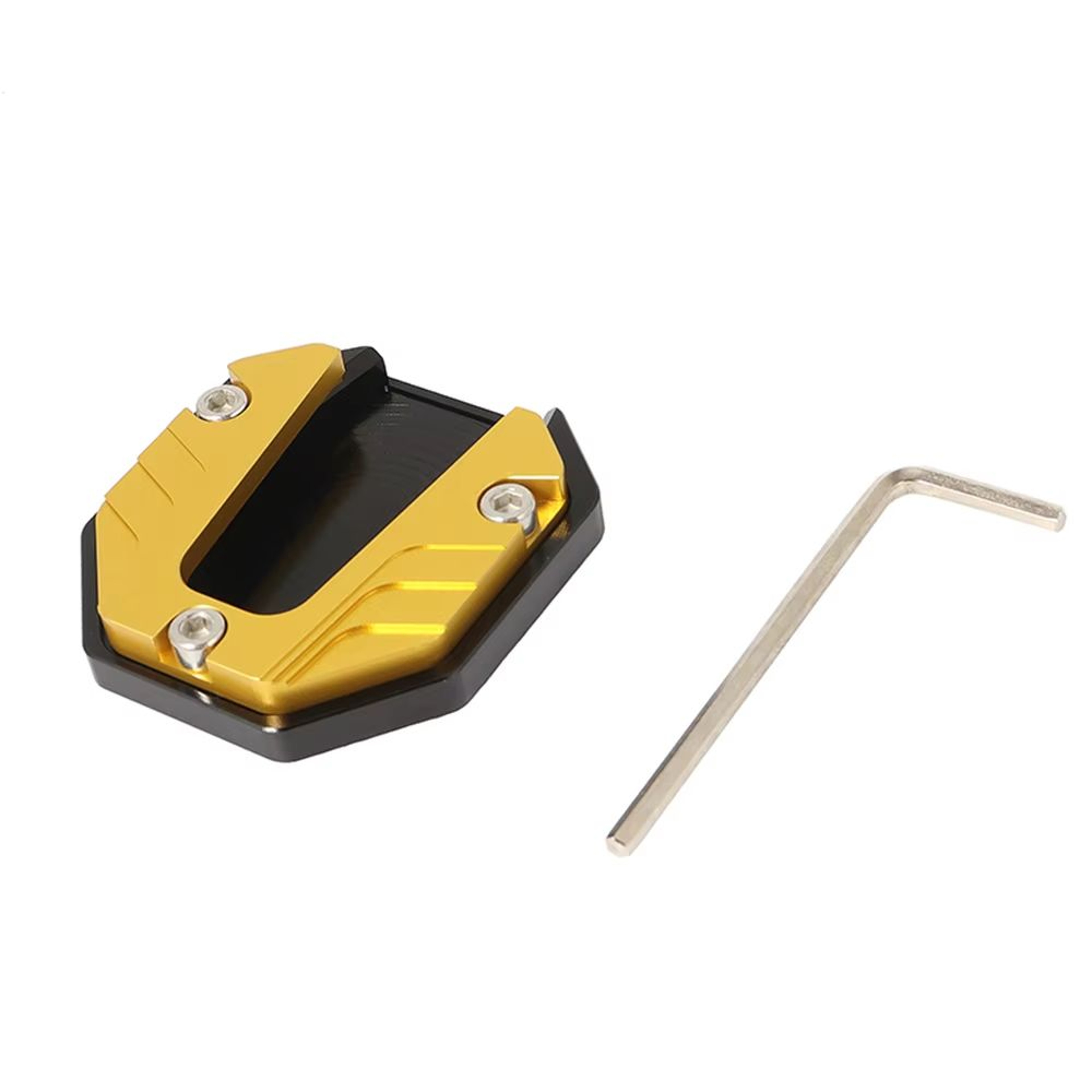 Motorcycle Kickstand Extender Pad Side Stand Foot Extension Plate Support For Bikes 11