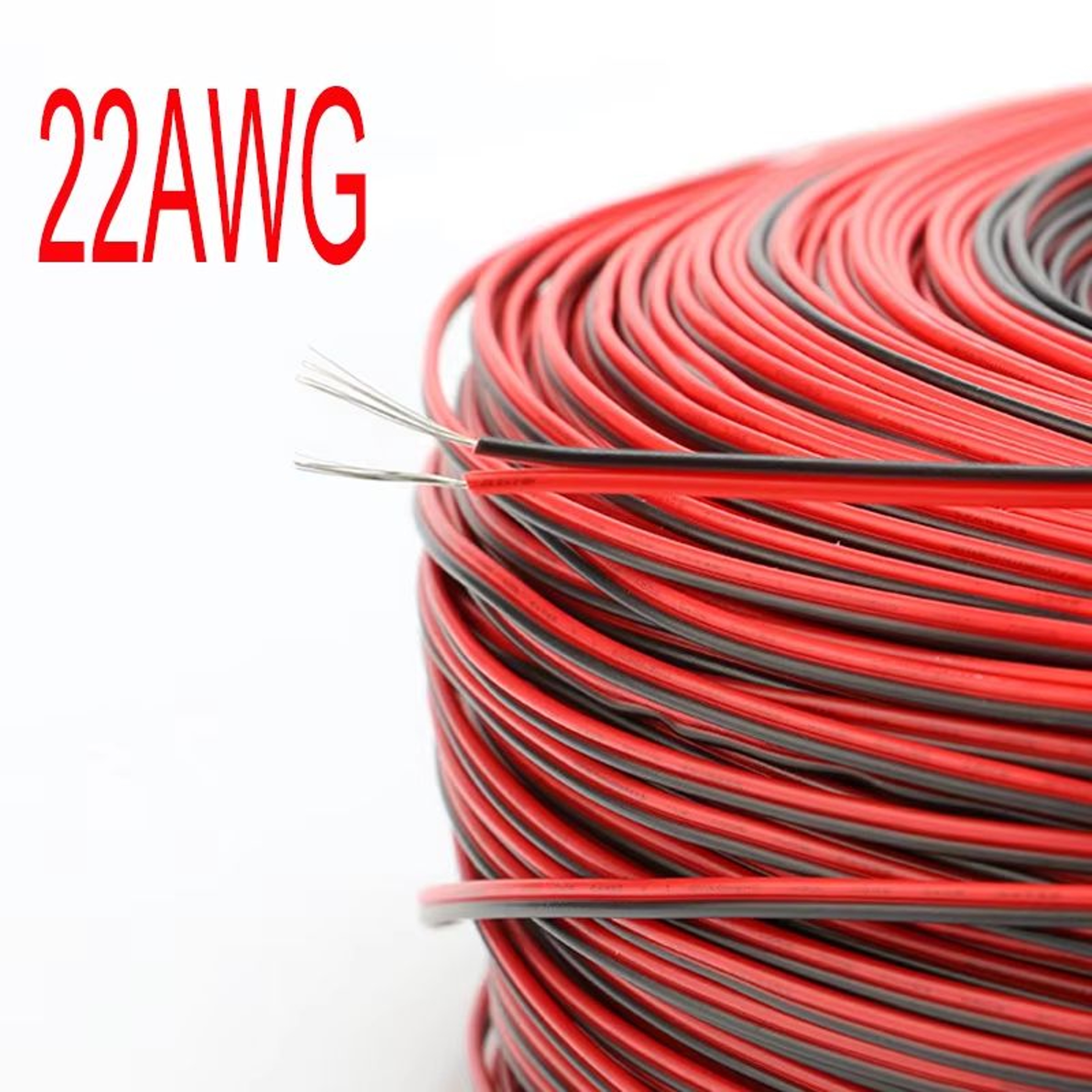 2Pin Tinned Copper Electrical Wire  Insulated PVC Extension Cable 1820222426 AWG 1