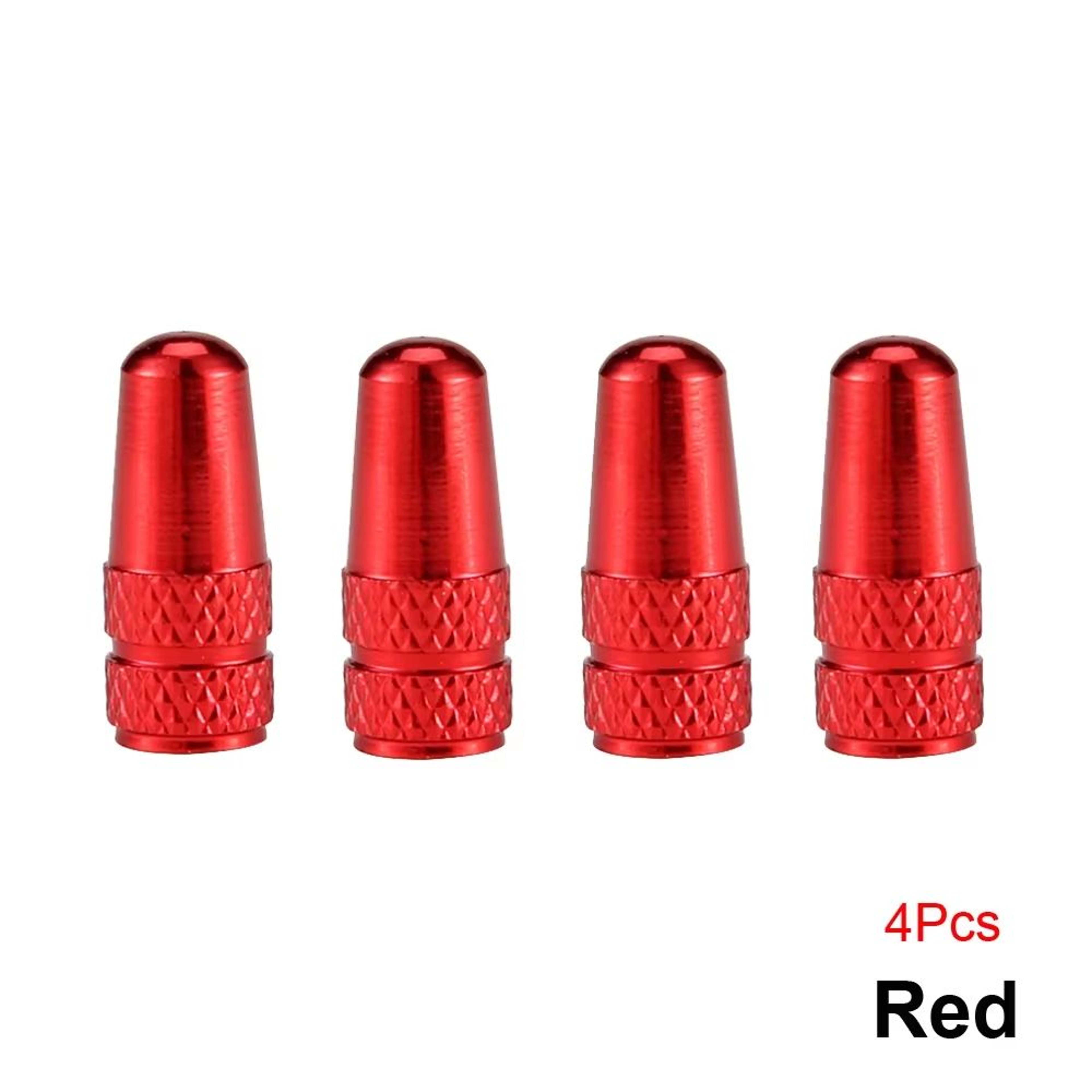 Set Of 4 Aluminum Alloy Bicycle Presta Valve Caps For Road MTB Track Racing Wheels 10