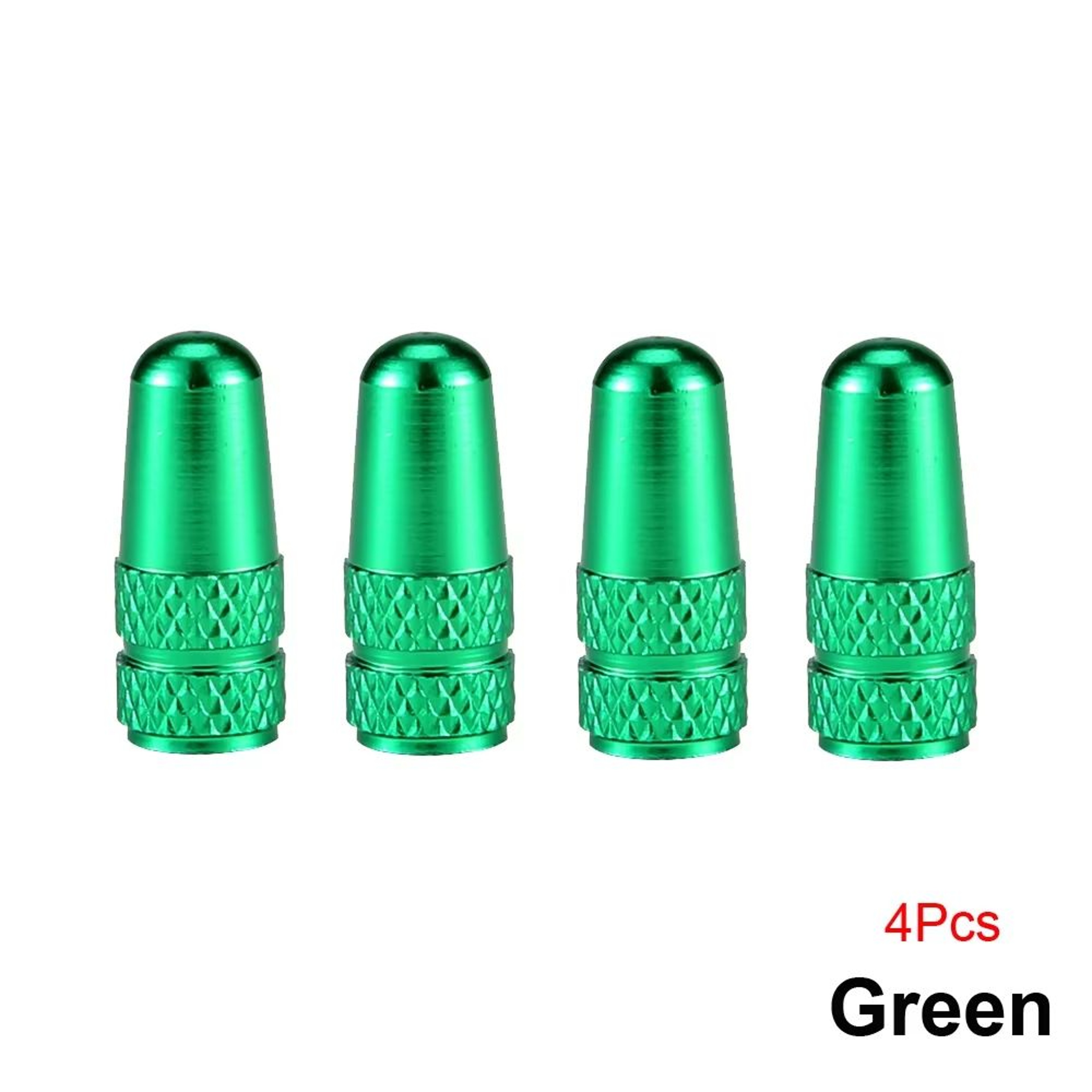 Set Of 4 Aluminum Alloy Bicycle Presta Valve Caps For Road MTB Track Racing Wheels 12