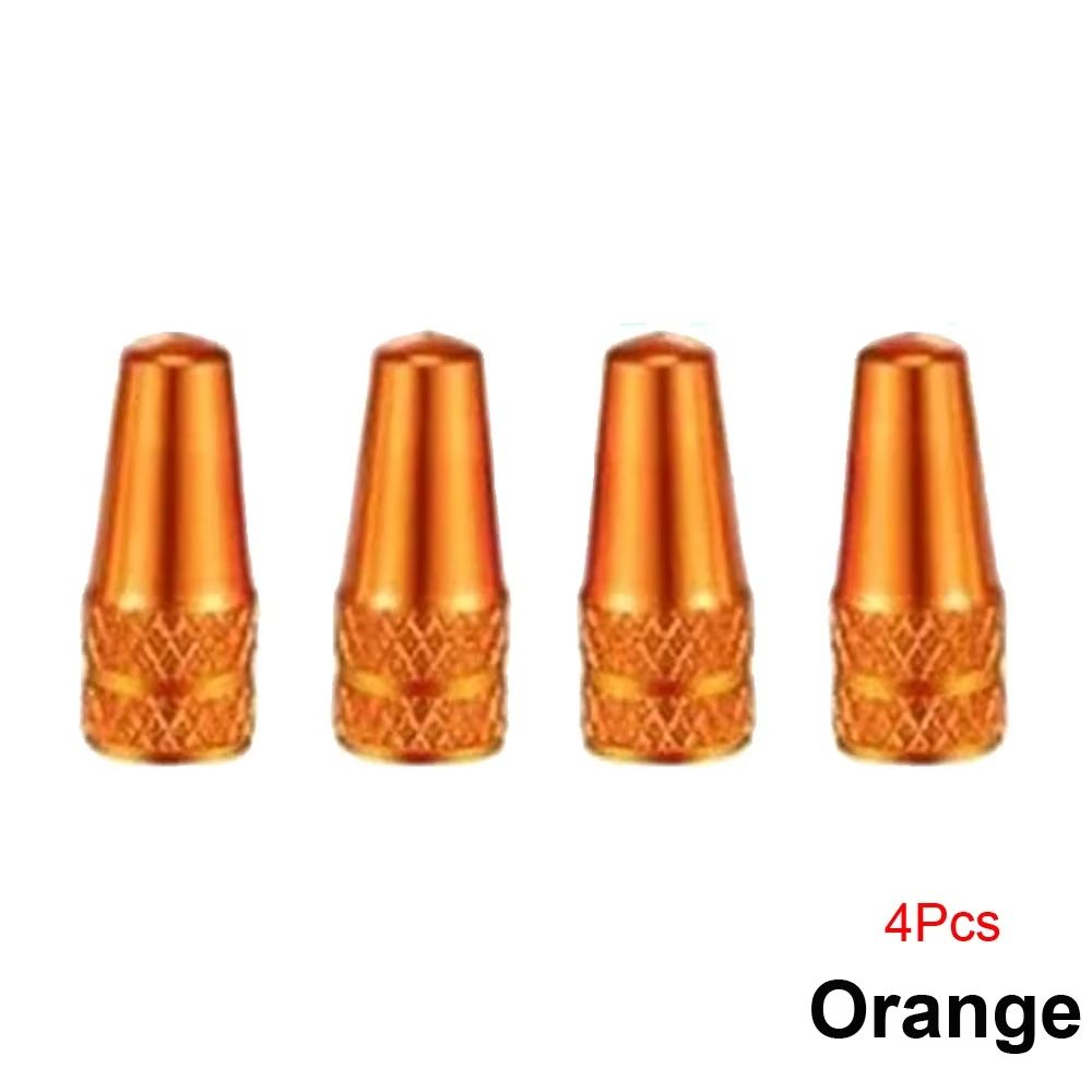 Set Of 4 Aluminum Alloy Bicycle Presta Valve Caps For Road MTB Track Racing Wheels 14