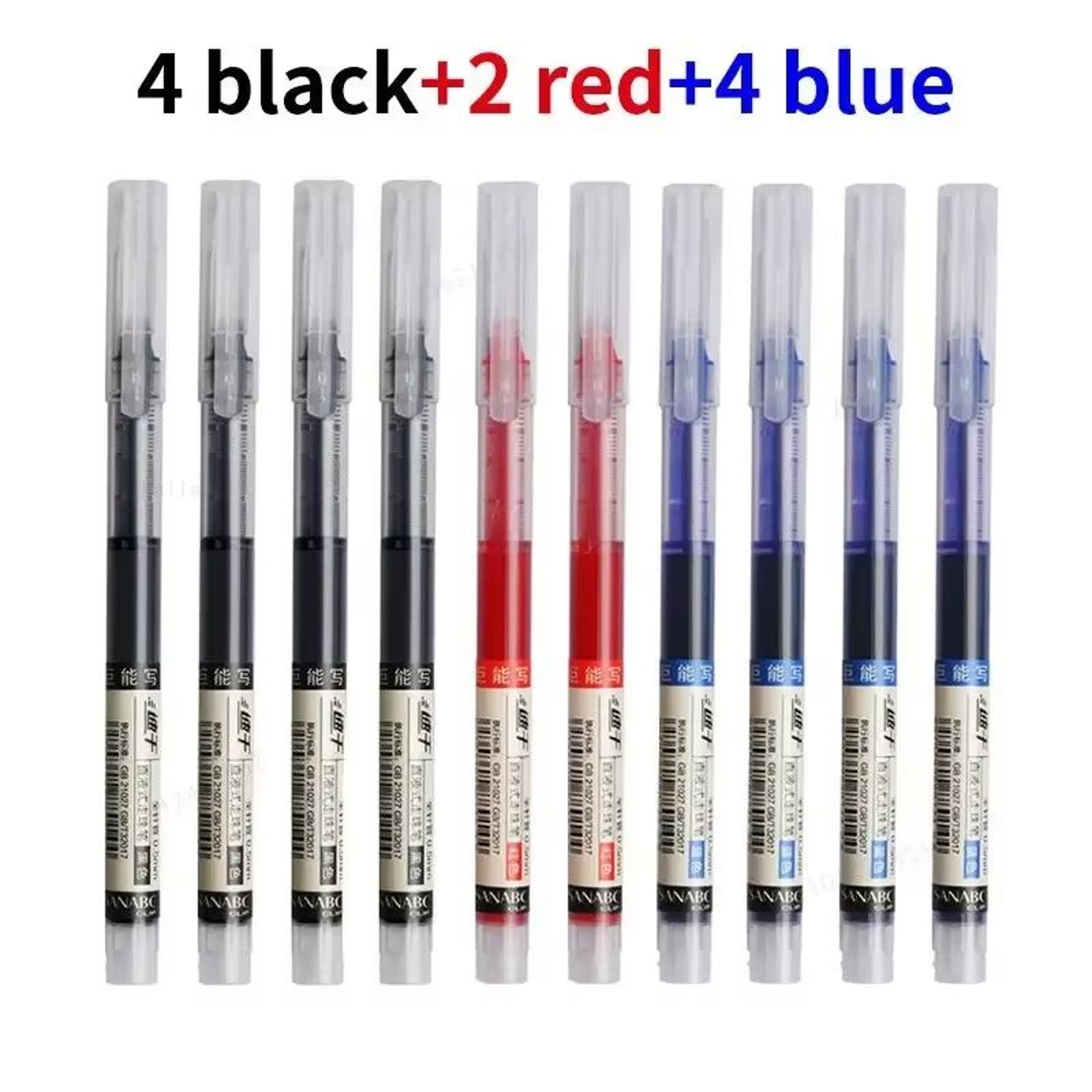 10Pc HighQuality Needle Tip Gel Pens Set Liquid Ballpoint For School Office Writing 10