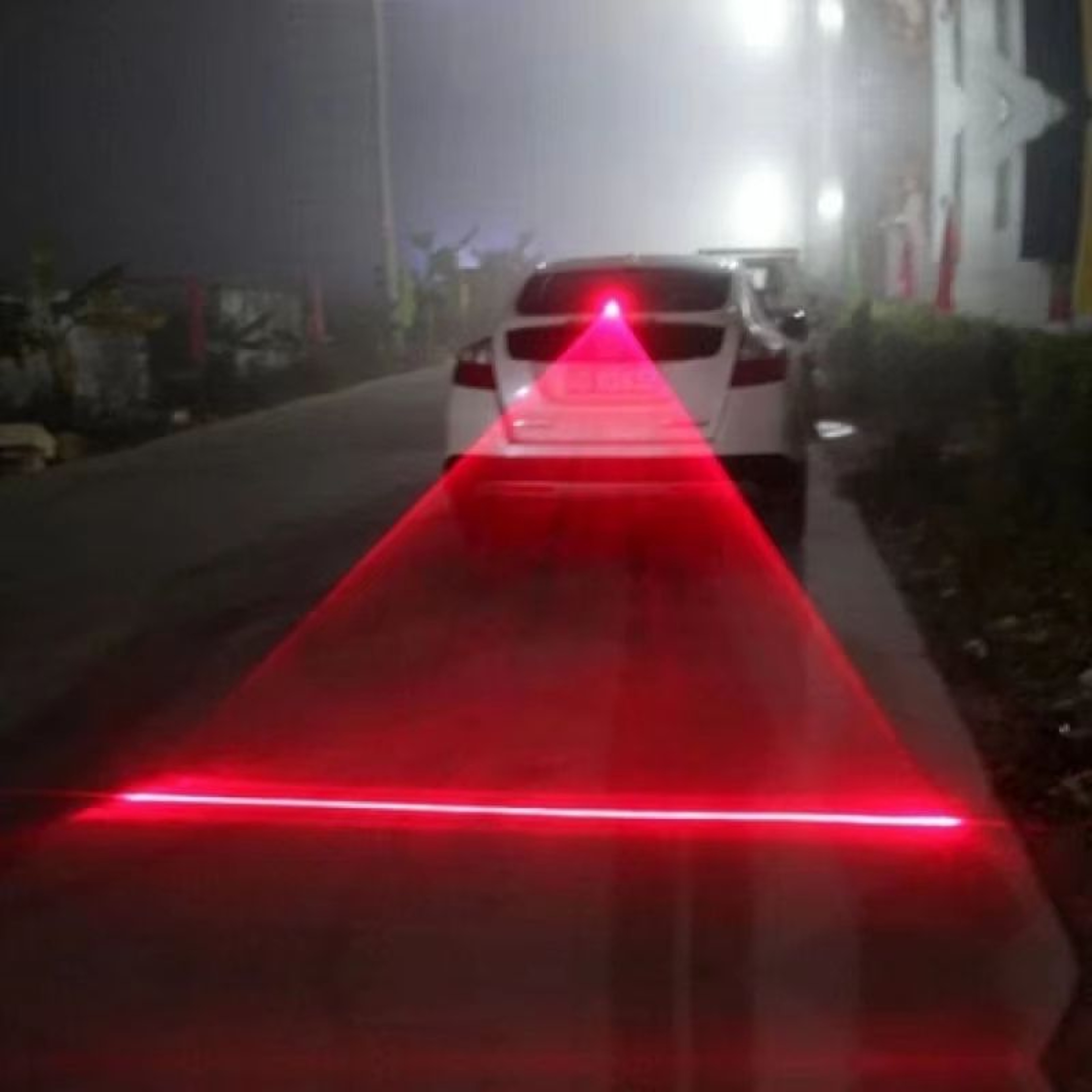 Car LED Laser Fog Light AntiCollision Taillight And Brake Warning Lamp 0