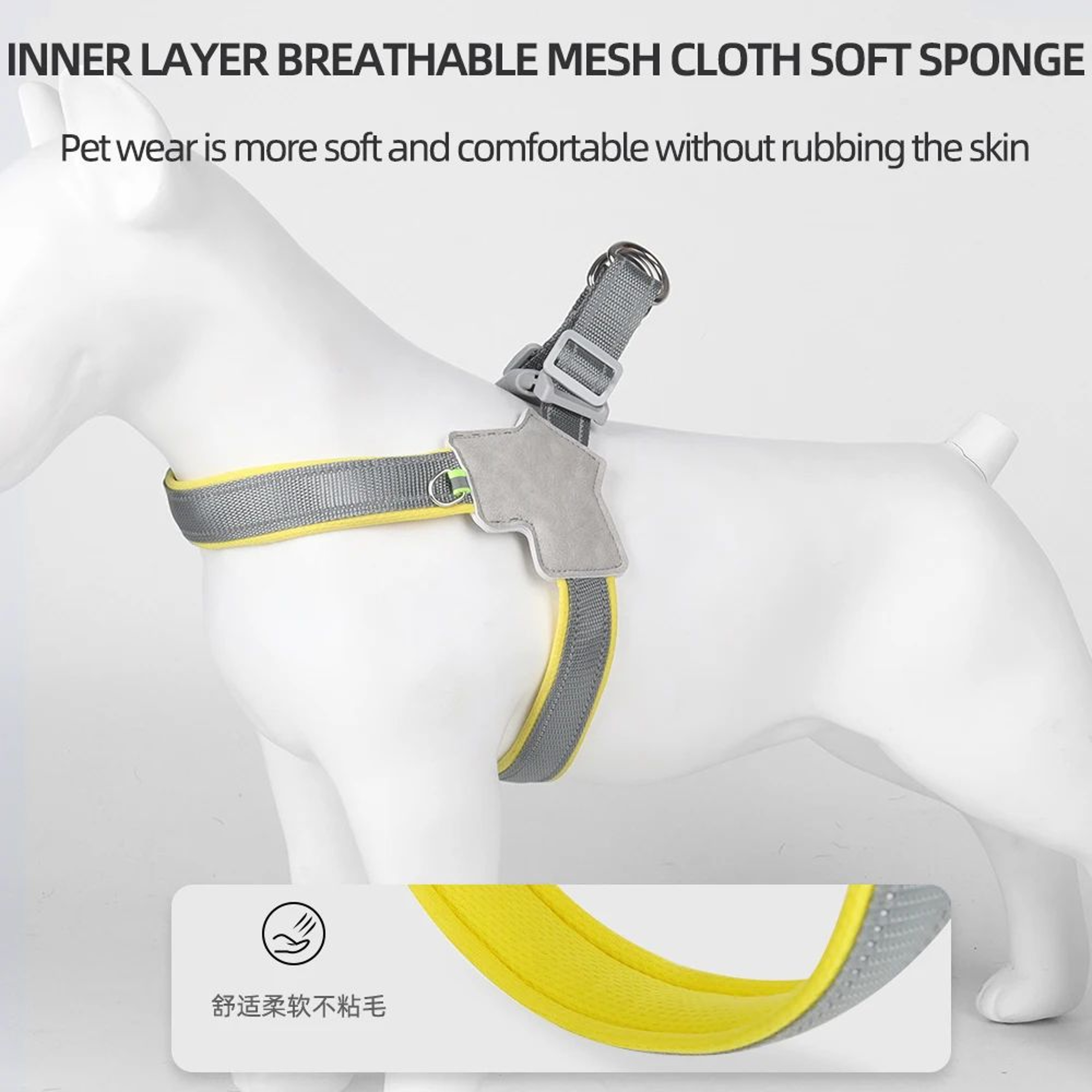 Soft No Pull Dog Harness Reflective Vest For Small And Medium Dogs And Cats 3