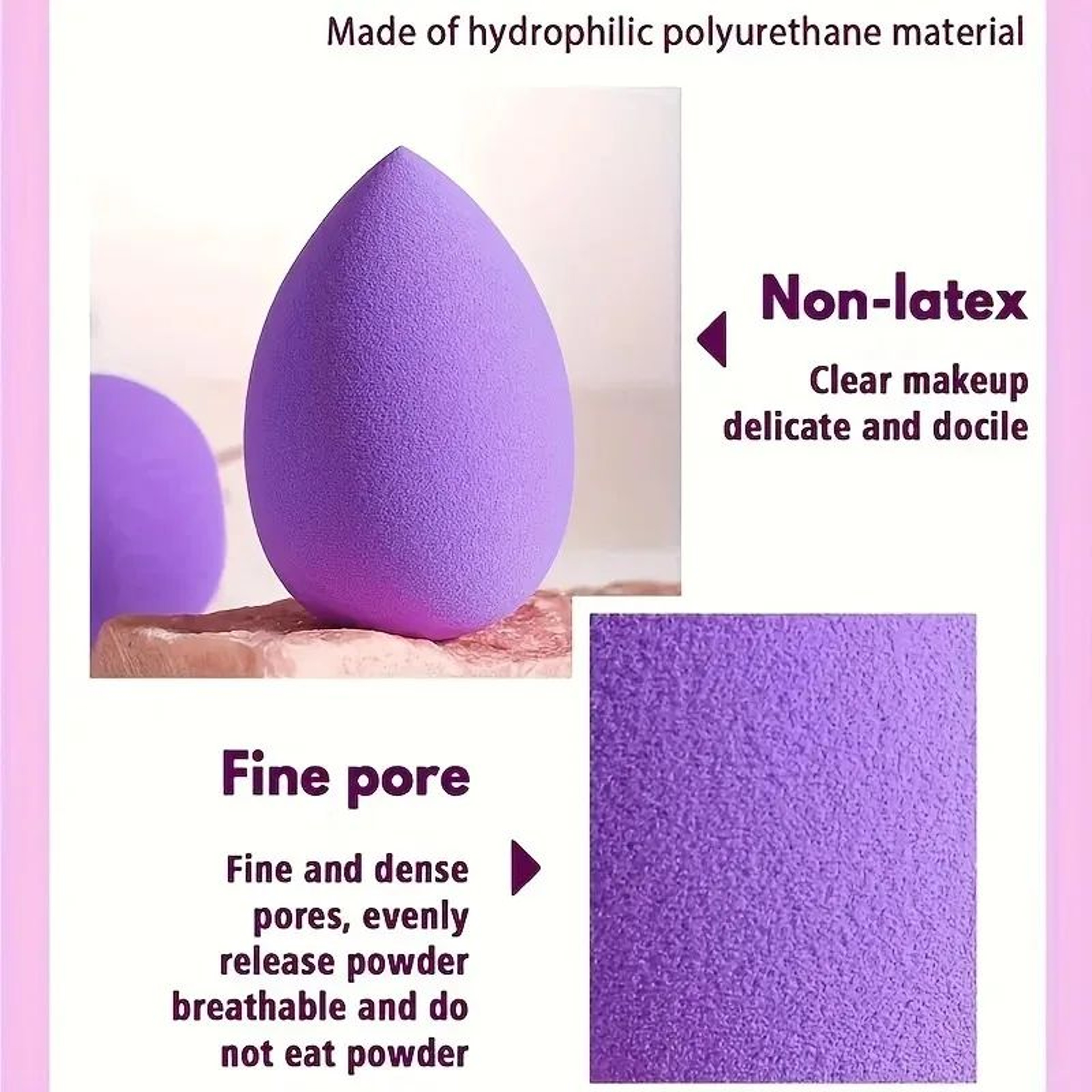 12Piece Makeup Sponge Set Soft Cosmetic Puff Set For Foundation Powder And Blush 2