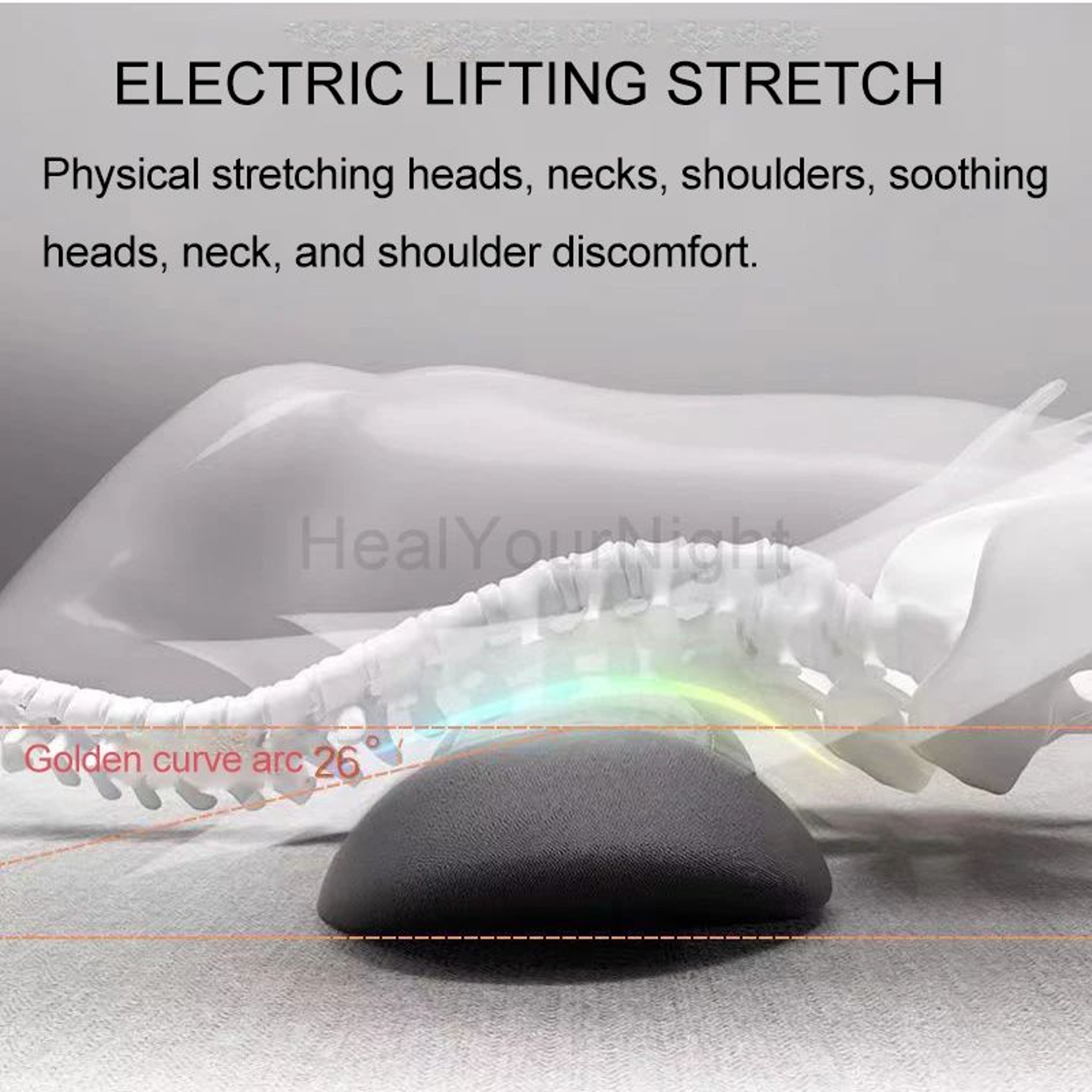 Electric Heated Waist Support Sleep Pad With Vibration Massage For Pain Relief And Sleep Comfort 3