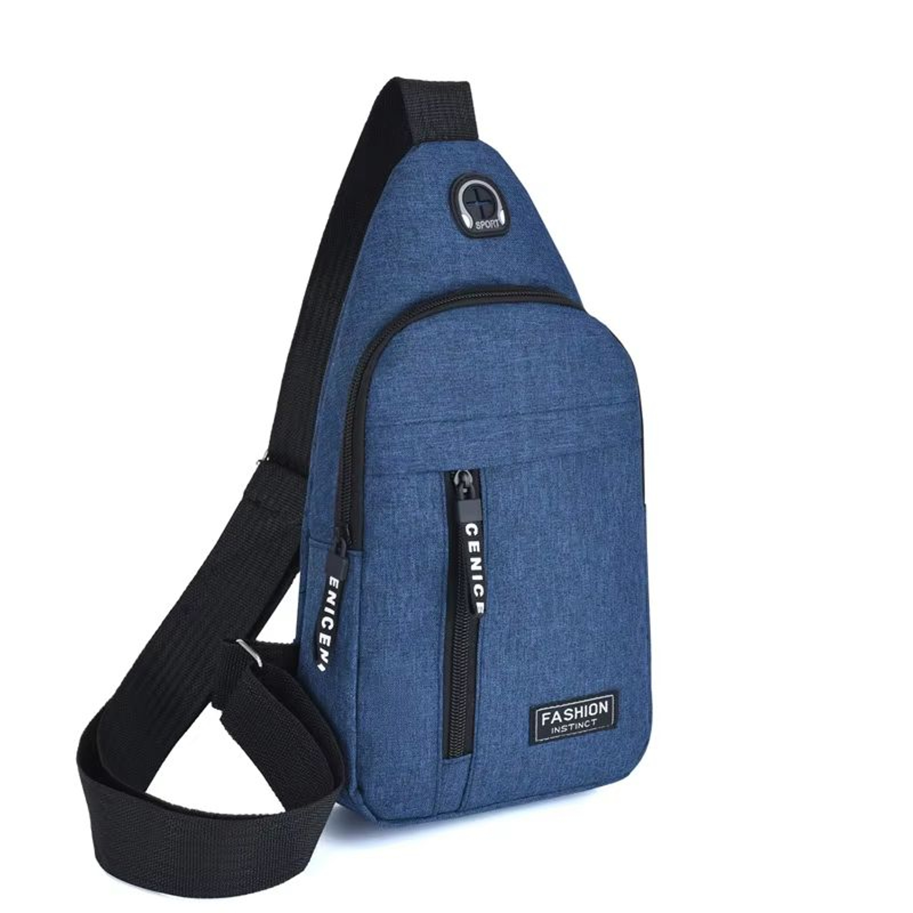 2025 Multifunctional Mens Chest Bag Waterproof Oxford Cloth Shoulder Messenger Bag 10