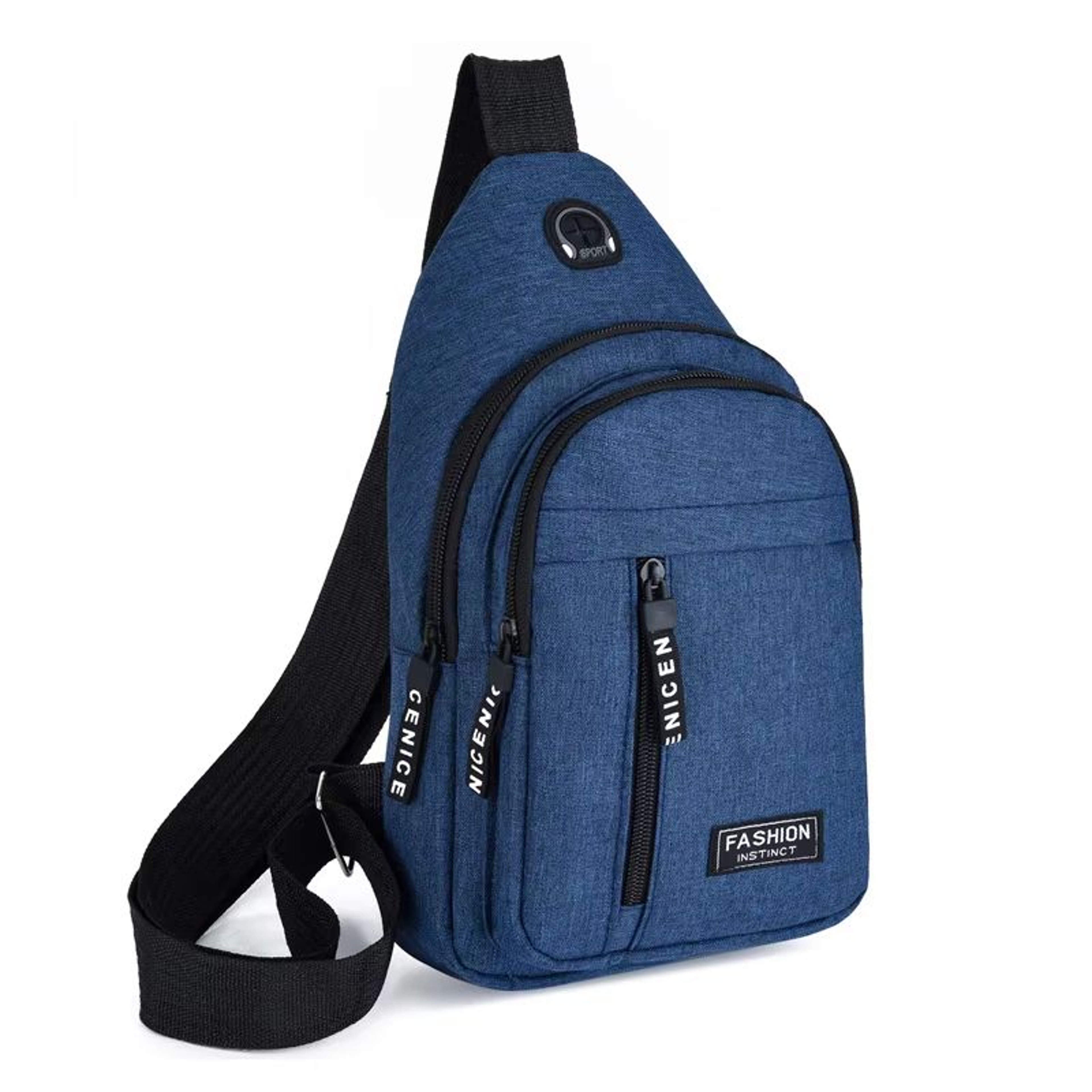 2025 Multifunctional Mens Chest Bag Waterproof Oxford Cloth Shoulder Messenger Bag 6
