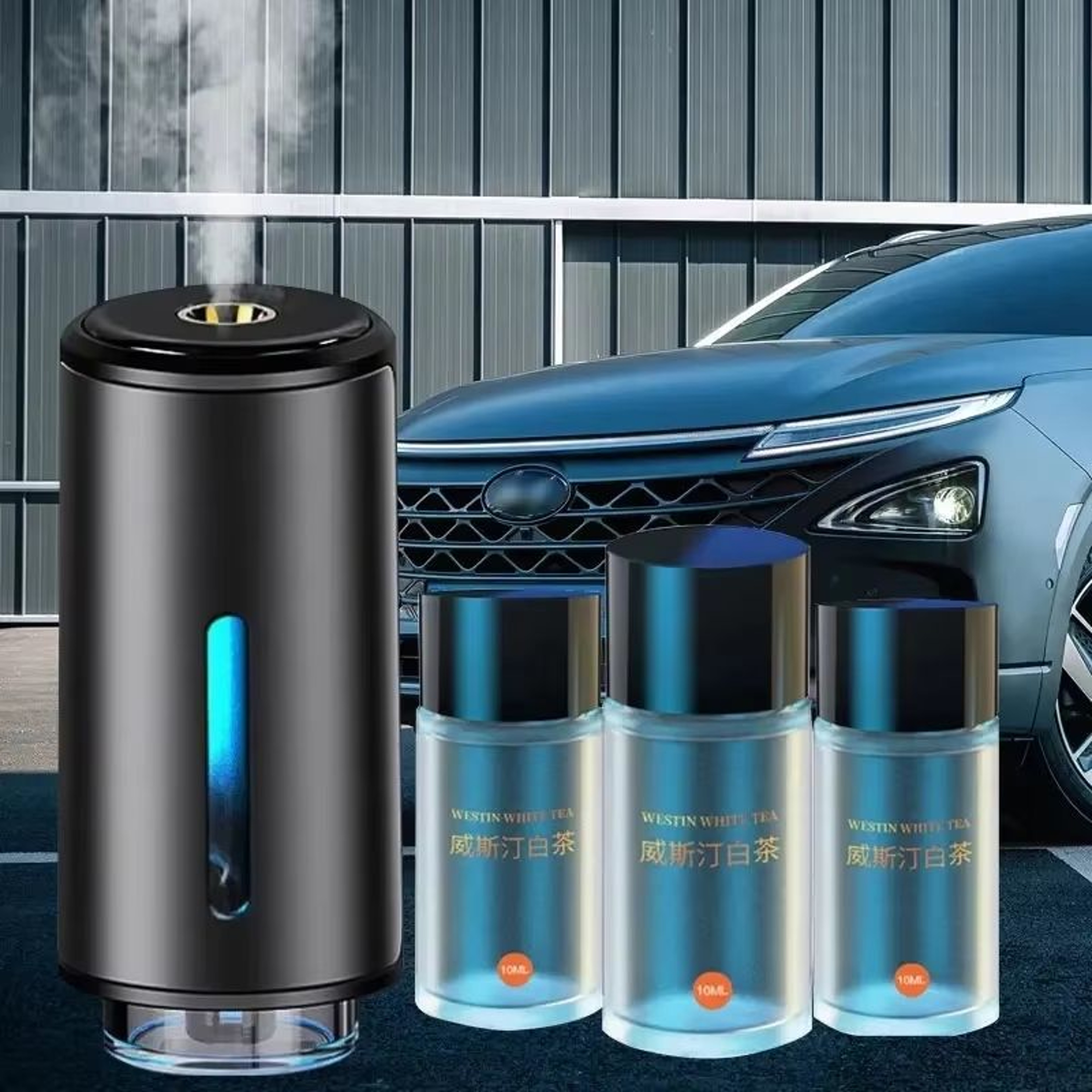 Electric Car Air Freshener Diffuser Auto Aroma Essential Oil Mist Humidifier 0