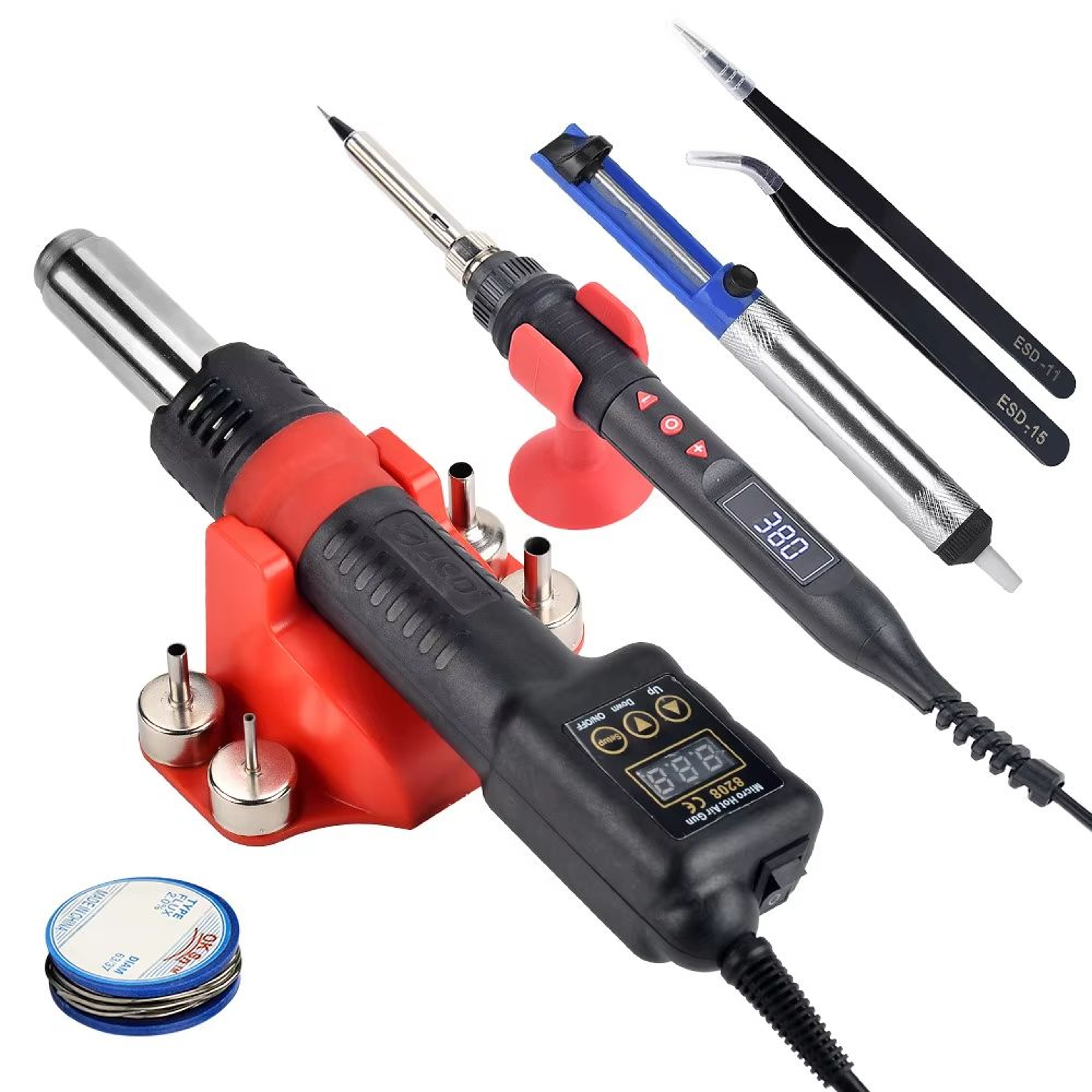 JCD 8208 750W Micro Hot Air Rework Station With LCD Display 13