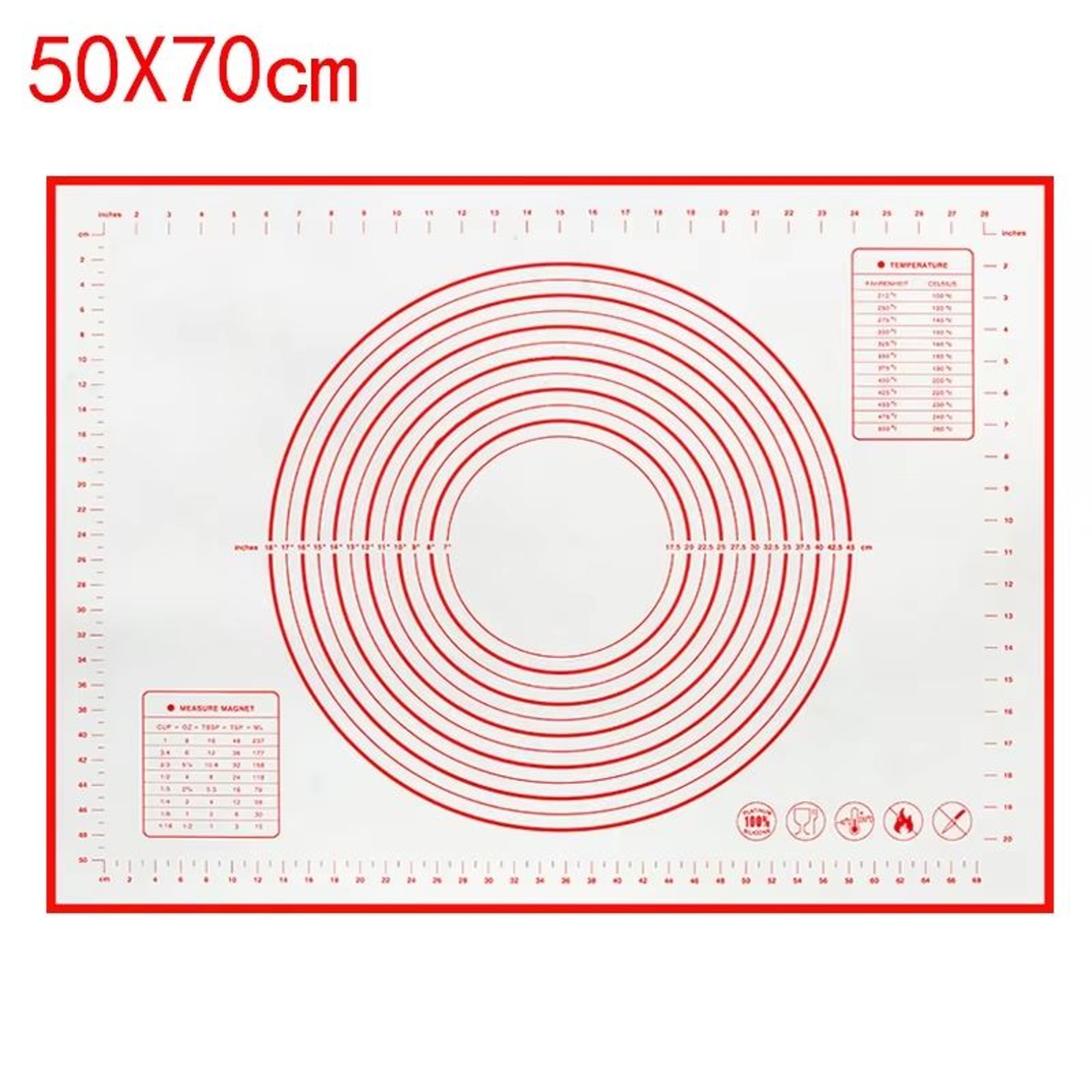 Silicone Baking Mat Dough Kneading Pad NonStick Kitchen Cooking Mat 11