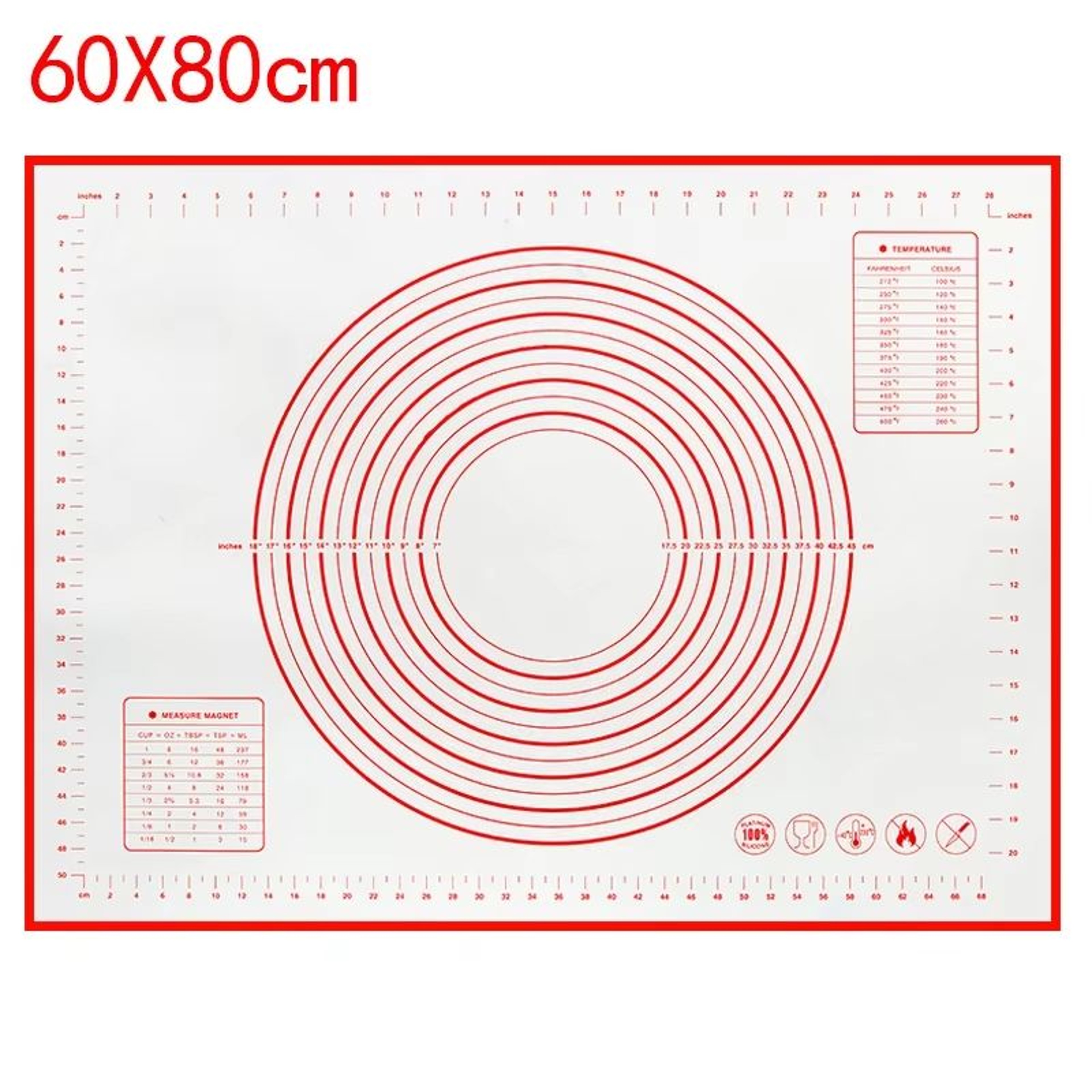 Silicone Baking Mat Dough Kneading Pad NonStick Kitchen Cooking Mat 13