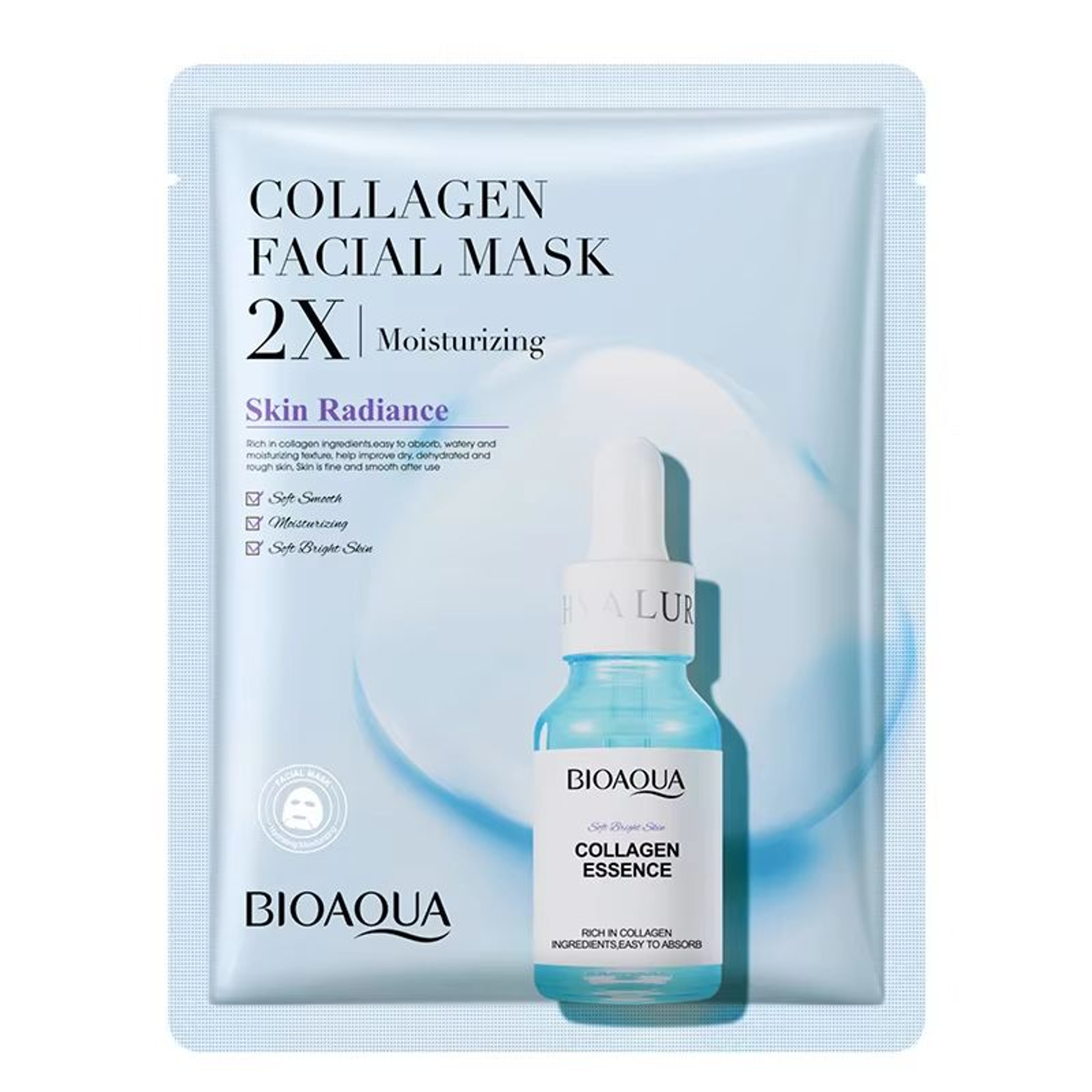 BIOAQUA 20Pack Centella Collagen Sheet Masks Hydrating  Refreshing Facial Care 7