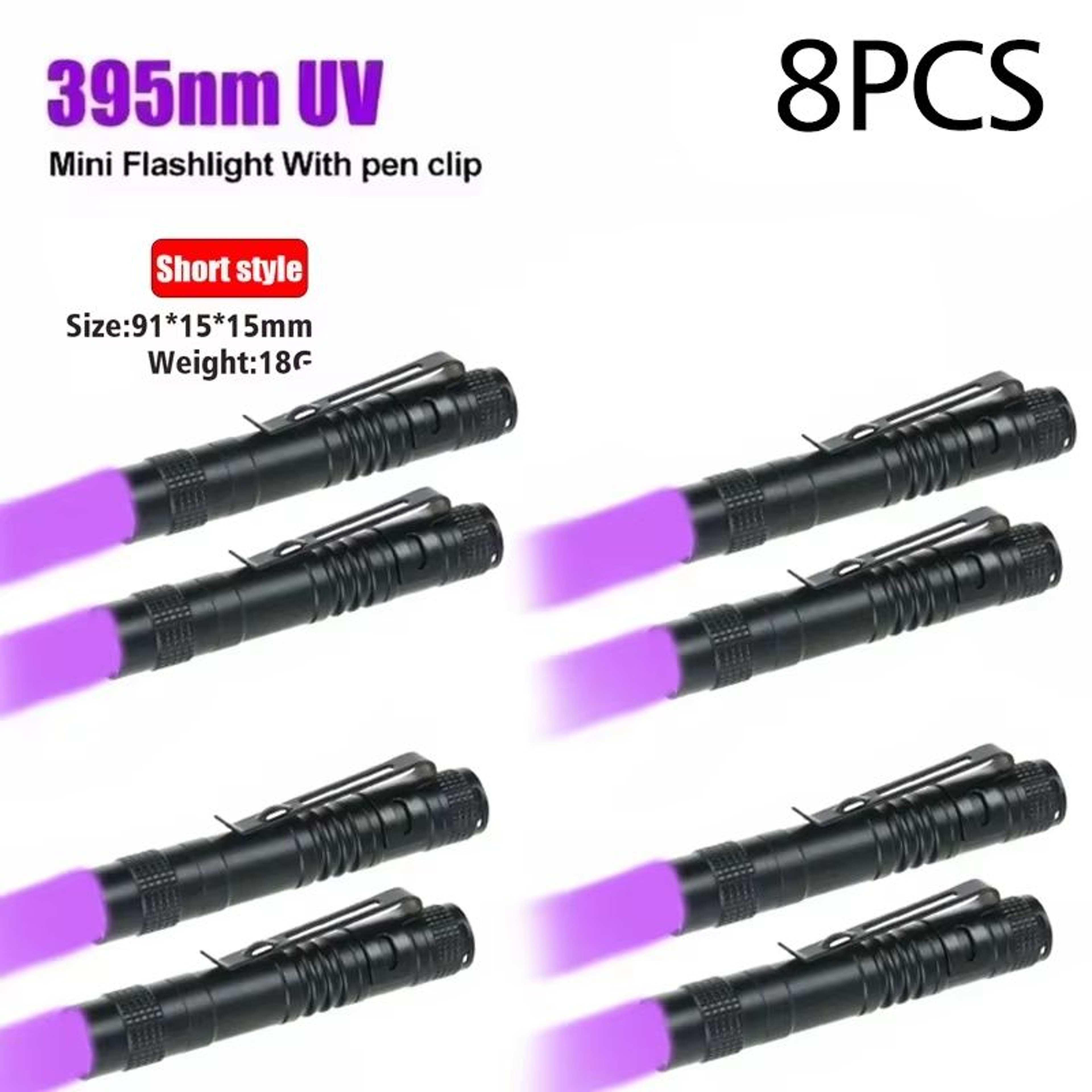 395nm UV Flashlight Portable Black Light Torch For Pet Stain  Scorpion Detection 11