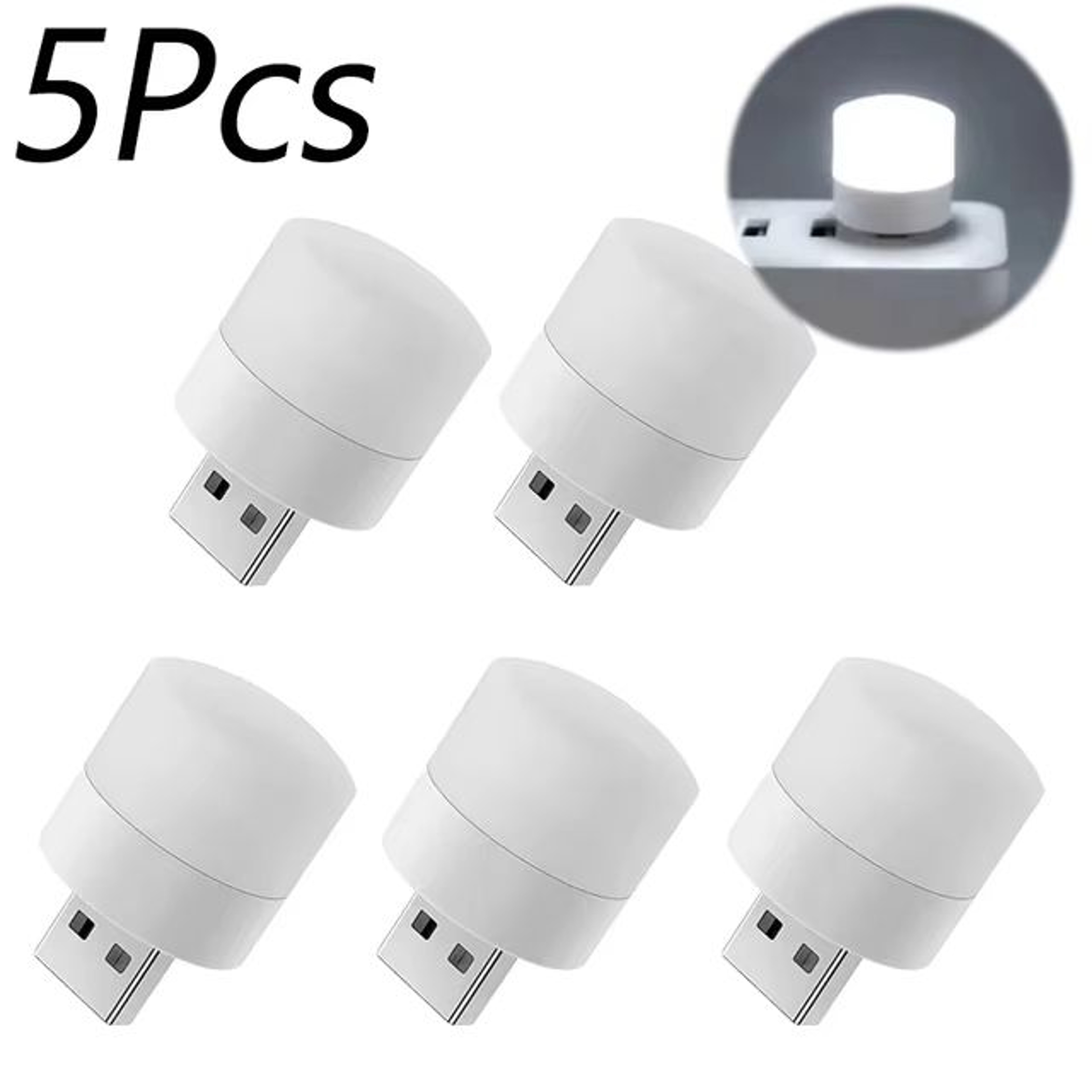 Mini USB Night Light Warm White LED EyeProtection Reading Lamp 11