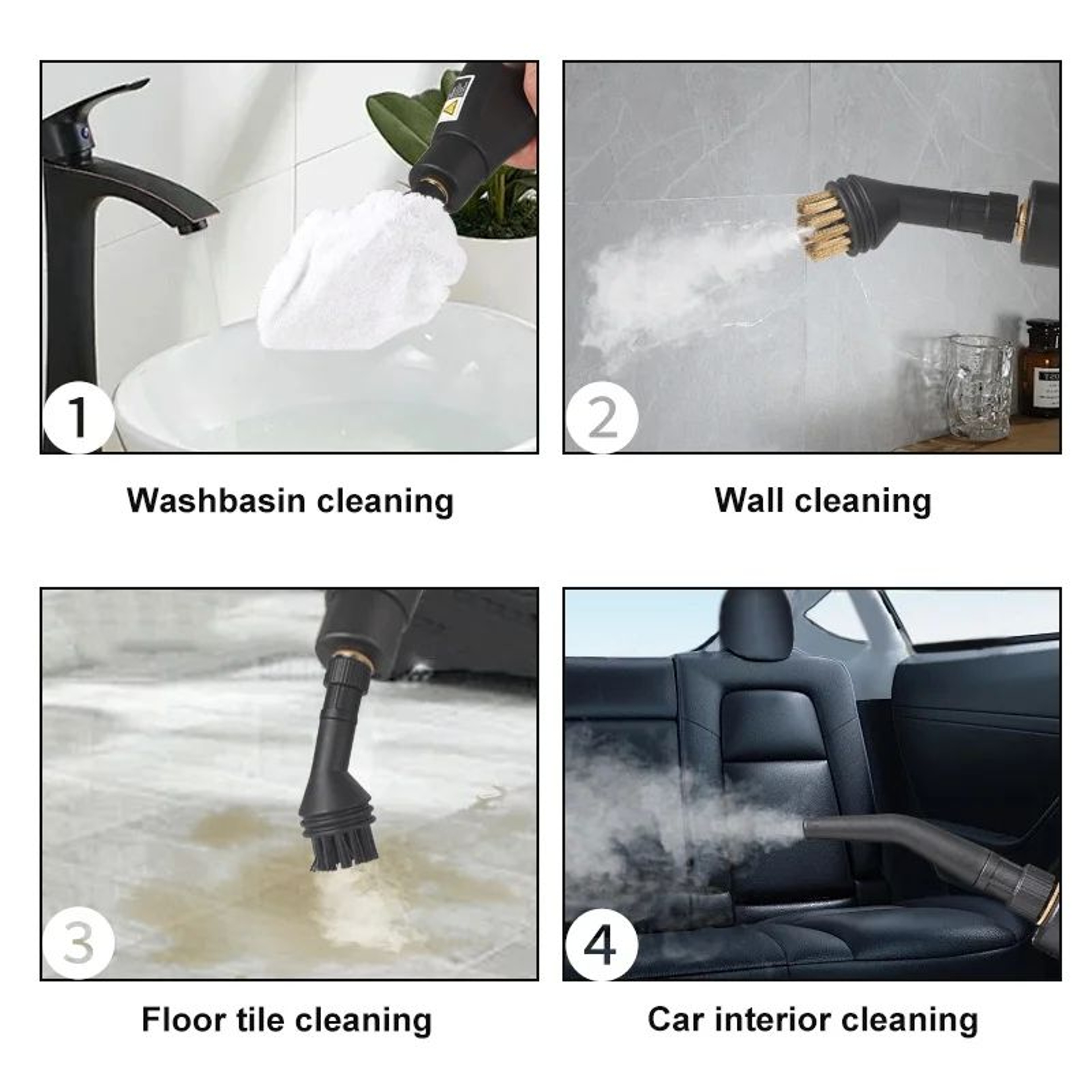 Premium 2500W High Temperature Handheld Steam Cleaner For Deep Cleaning 3