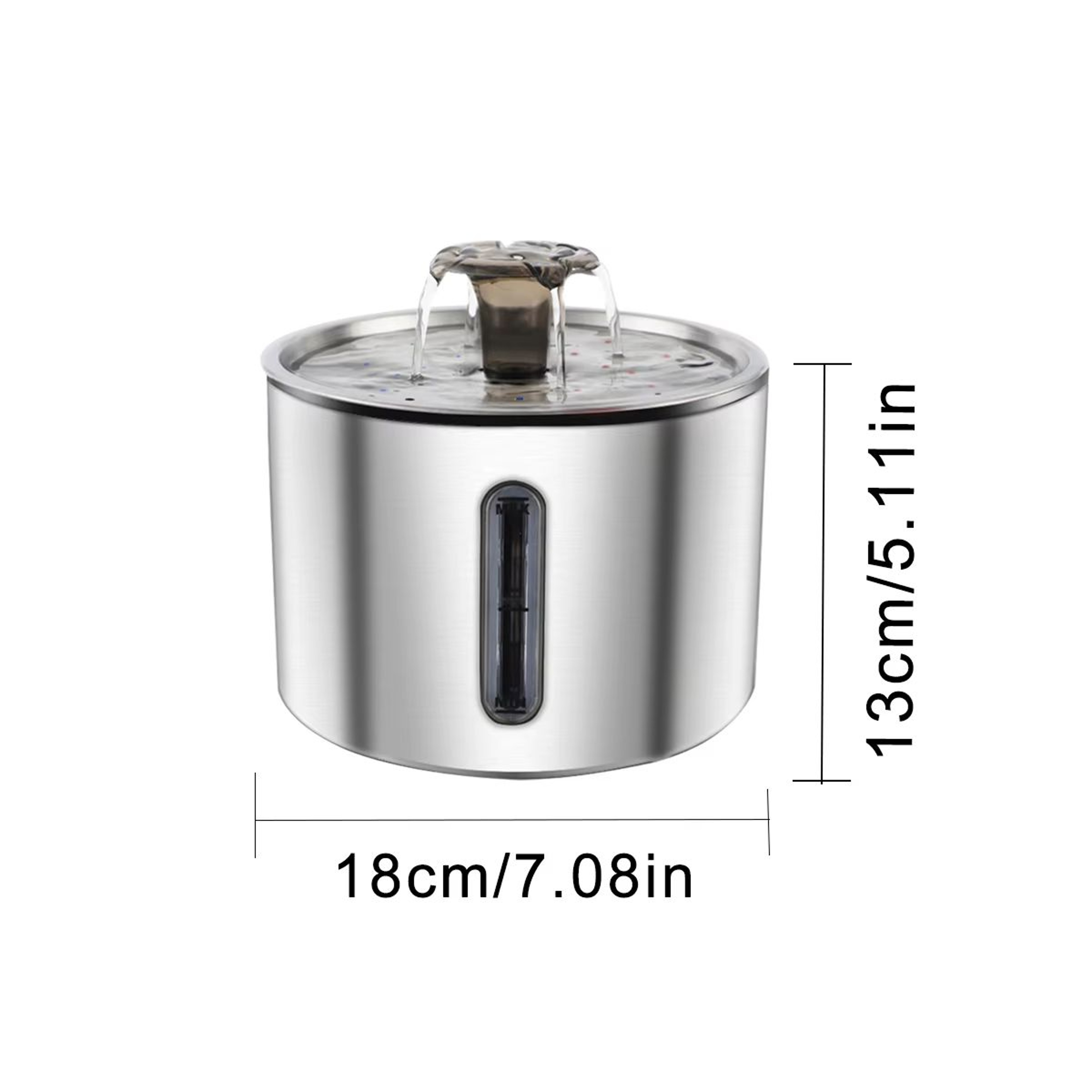 Stainless Steel Automatic Cat Water Fountain 8454 Fl Oz Pet Hydration Dispenser 5