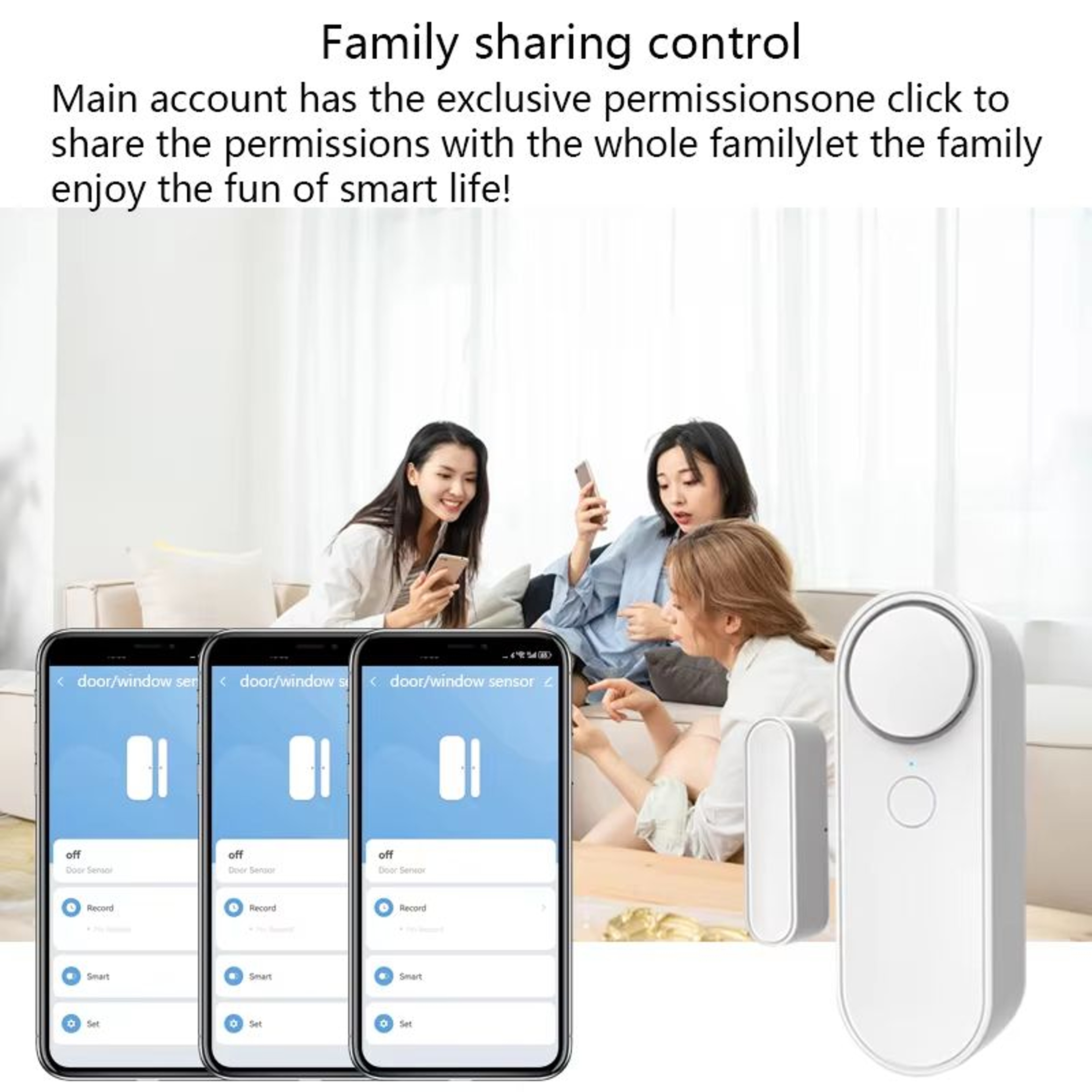 Tuya WiFi Door  Window Entry Sensor With 90 DB Alert For Home Alarm Systems 3