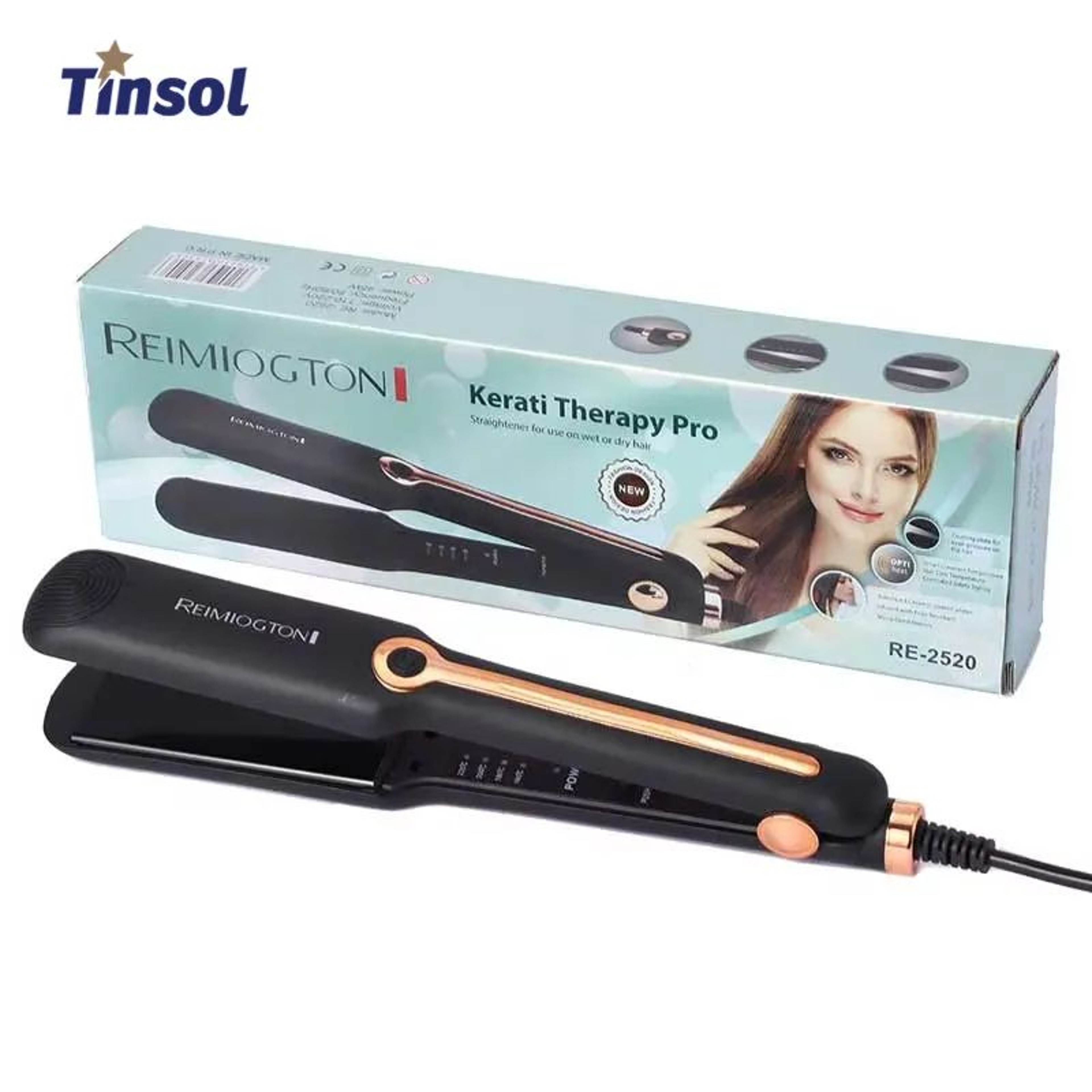 Professional Ceramic Hair Straightener And Curling Iron With Adjustable Temperature 0