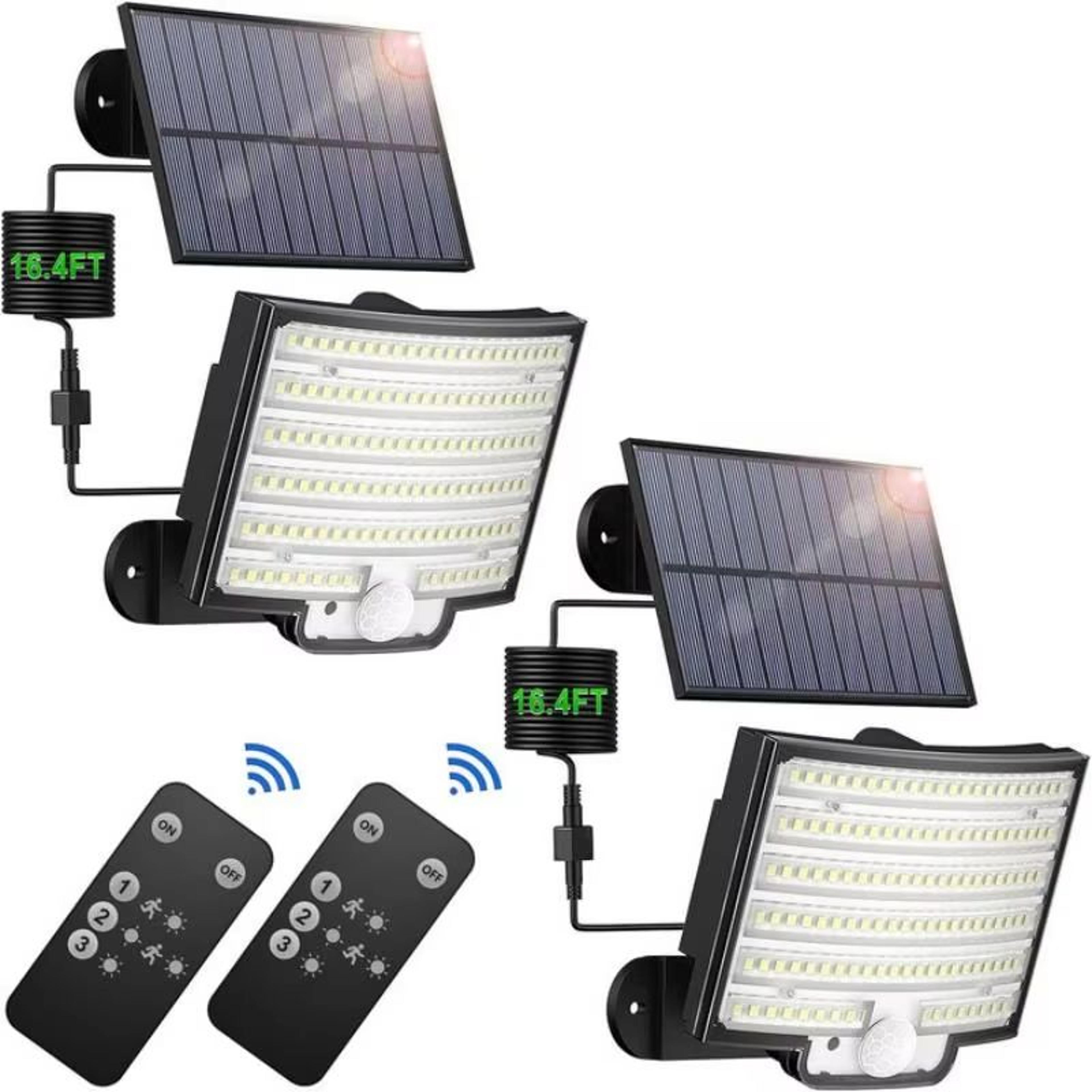 Solar LED Motion Sensor Outdoor Flood Light  Wireless Waterproof Security Light For Patio Garage Po 7