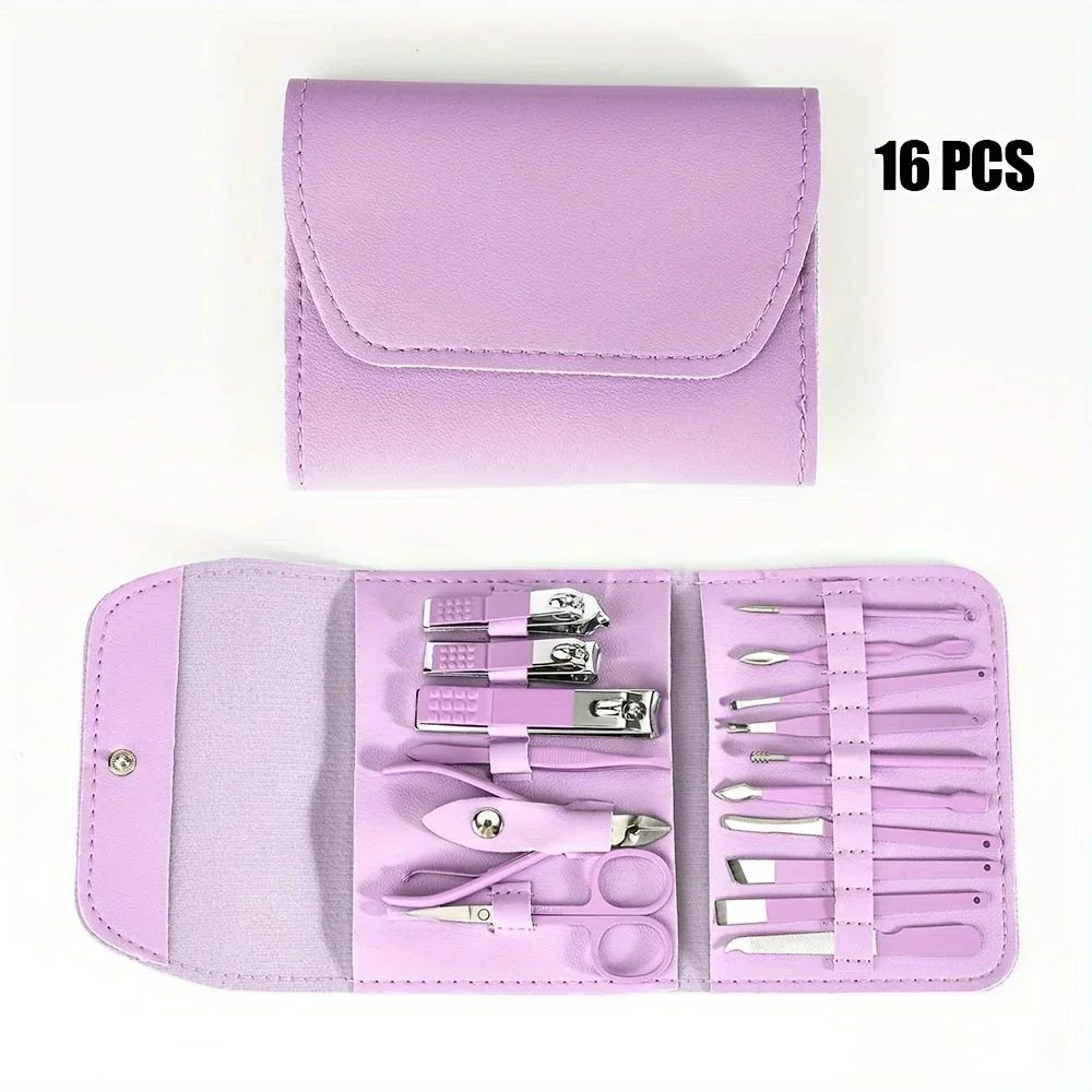 TINSOL 16Piece Professional Nail Clippers And Cuticle Nippers Set With Travel Case 5
