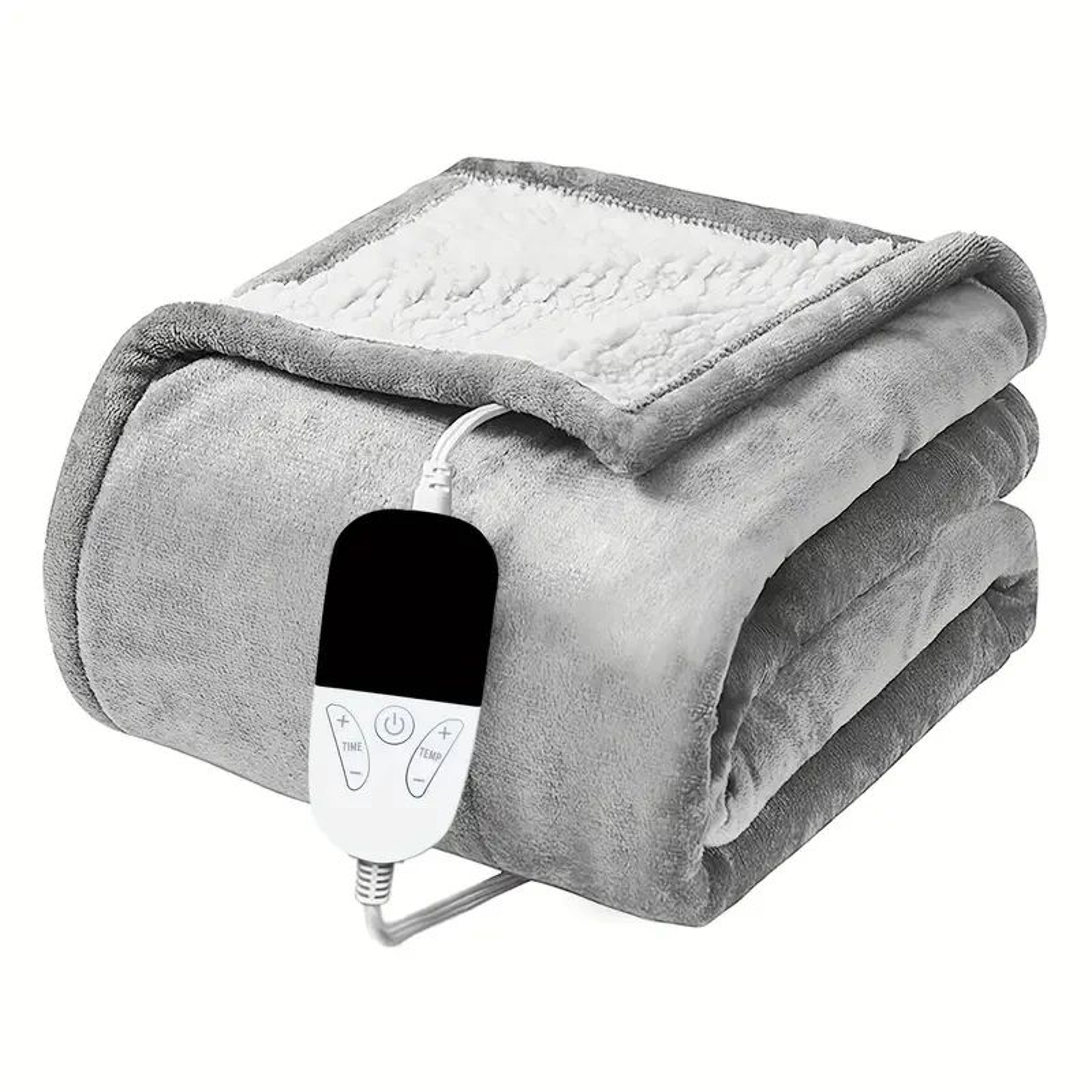 Soft Electric Heated Throw Blanket 5906x7087in With Adjustable Heat Levels And Auto Shut Off 0
