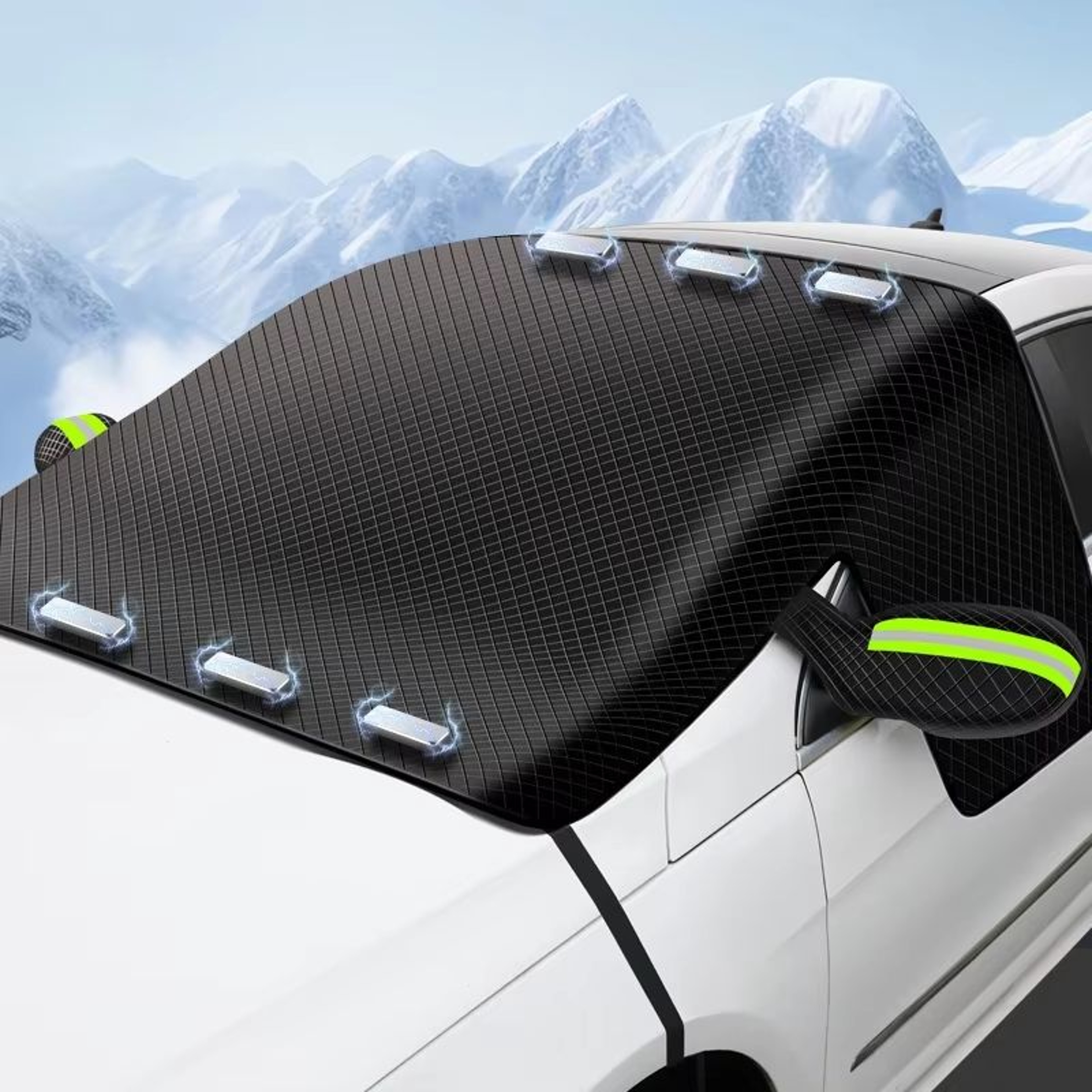 Magnetic Winter Windshield Snow Shield And Frost Protector For Cars 6