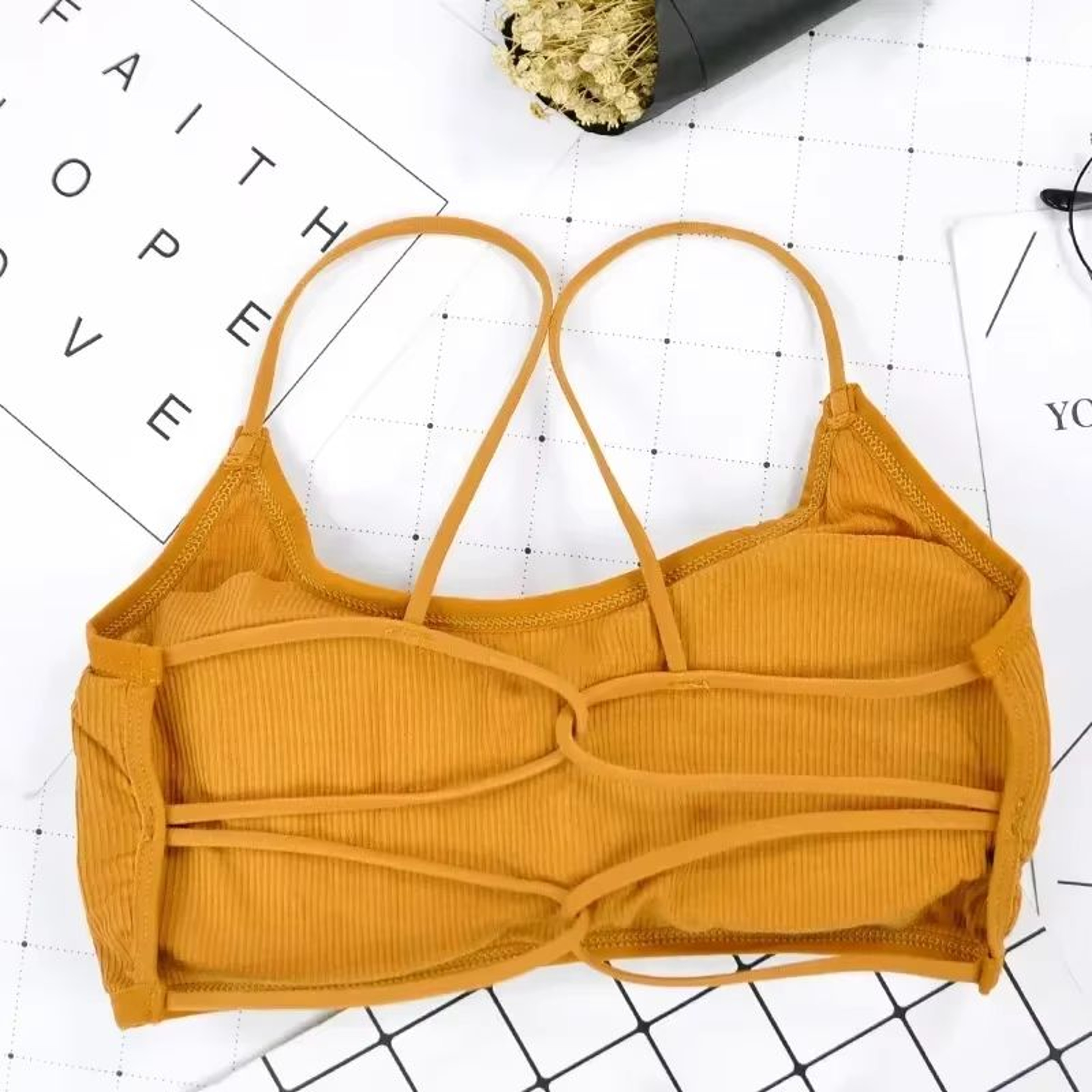 Wireless Removable Strap Sports Bra For Women 7