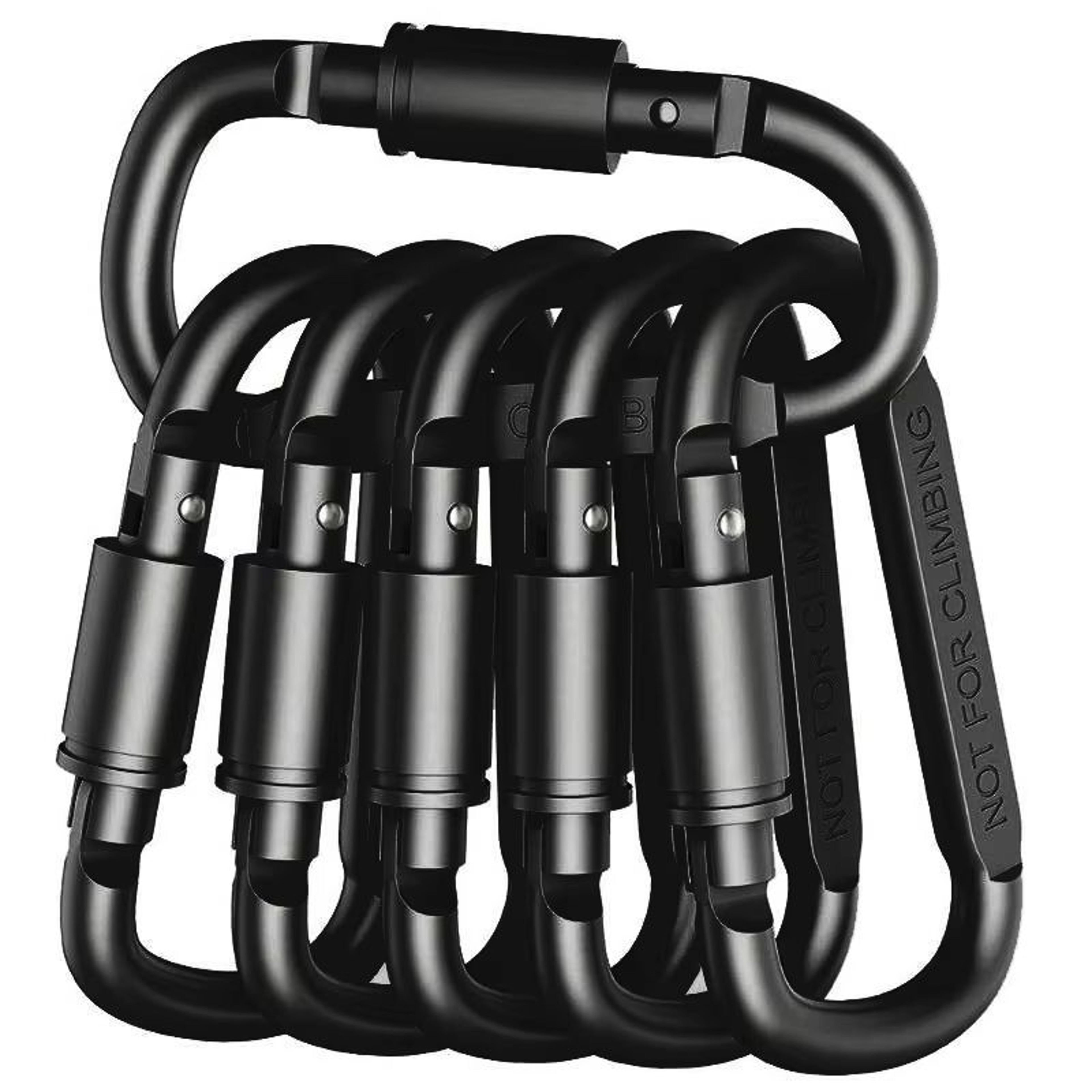Alloy Aluminum Carabiner Set 46PCS Outdoor Tactical Clip Keychain Hooks 0