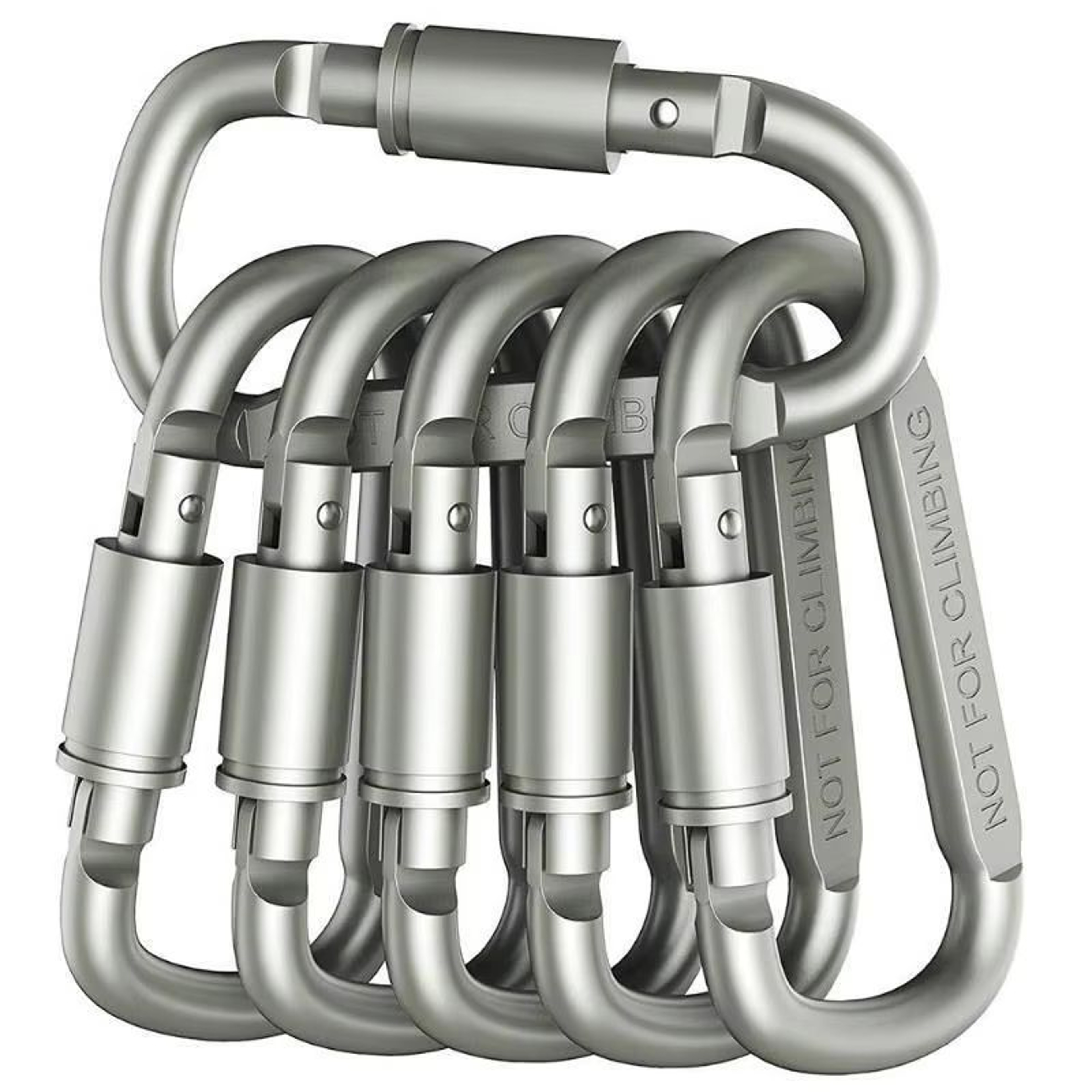 Alloy Aluminum Carabiner Set 46PCS Outdoor Tactical Clip Keychain Hooks 9