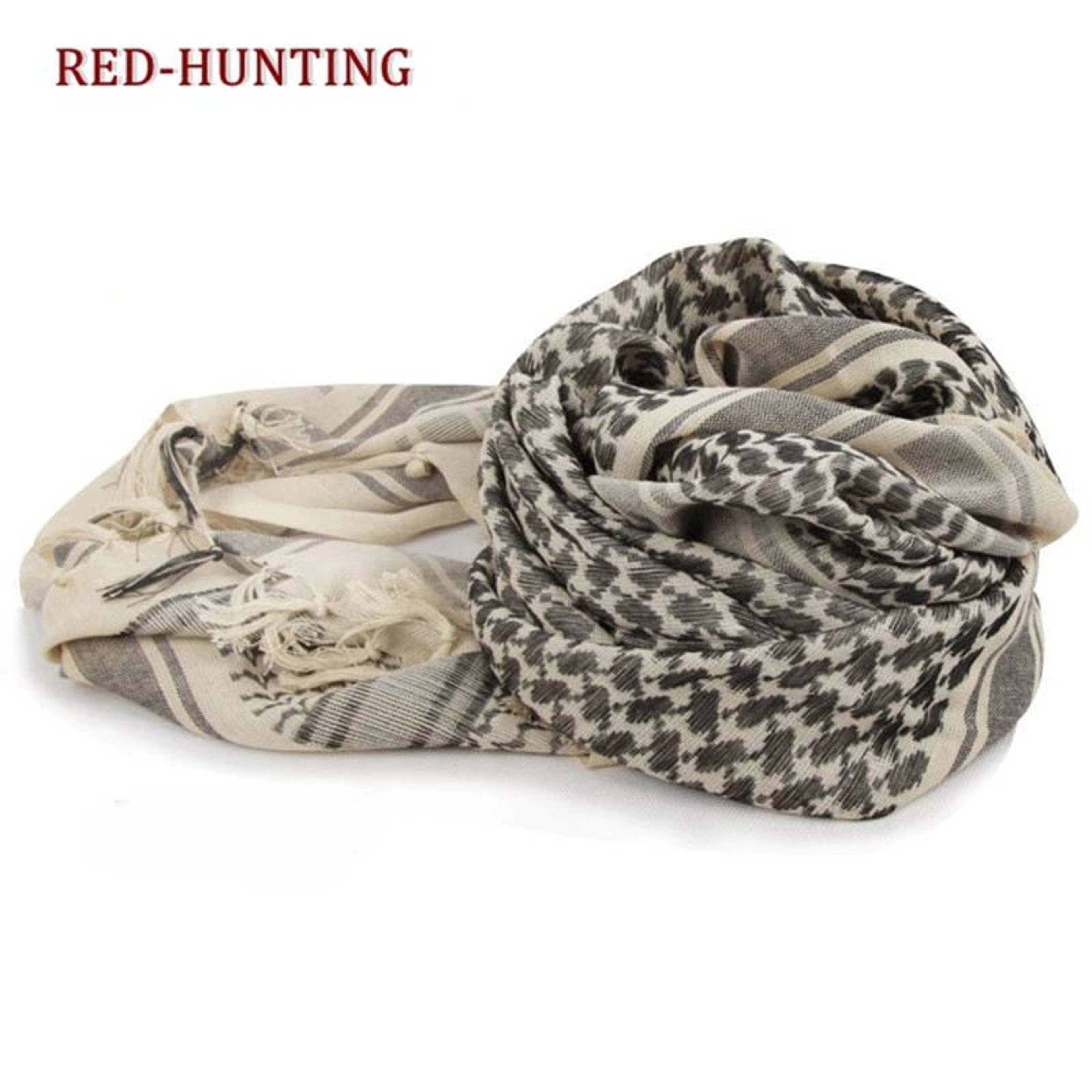 Tactical Shemagh Hunting Scarf 43x43 In Desert Keffiyeh Wrap 4