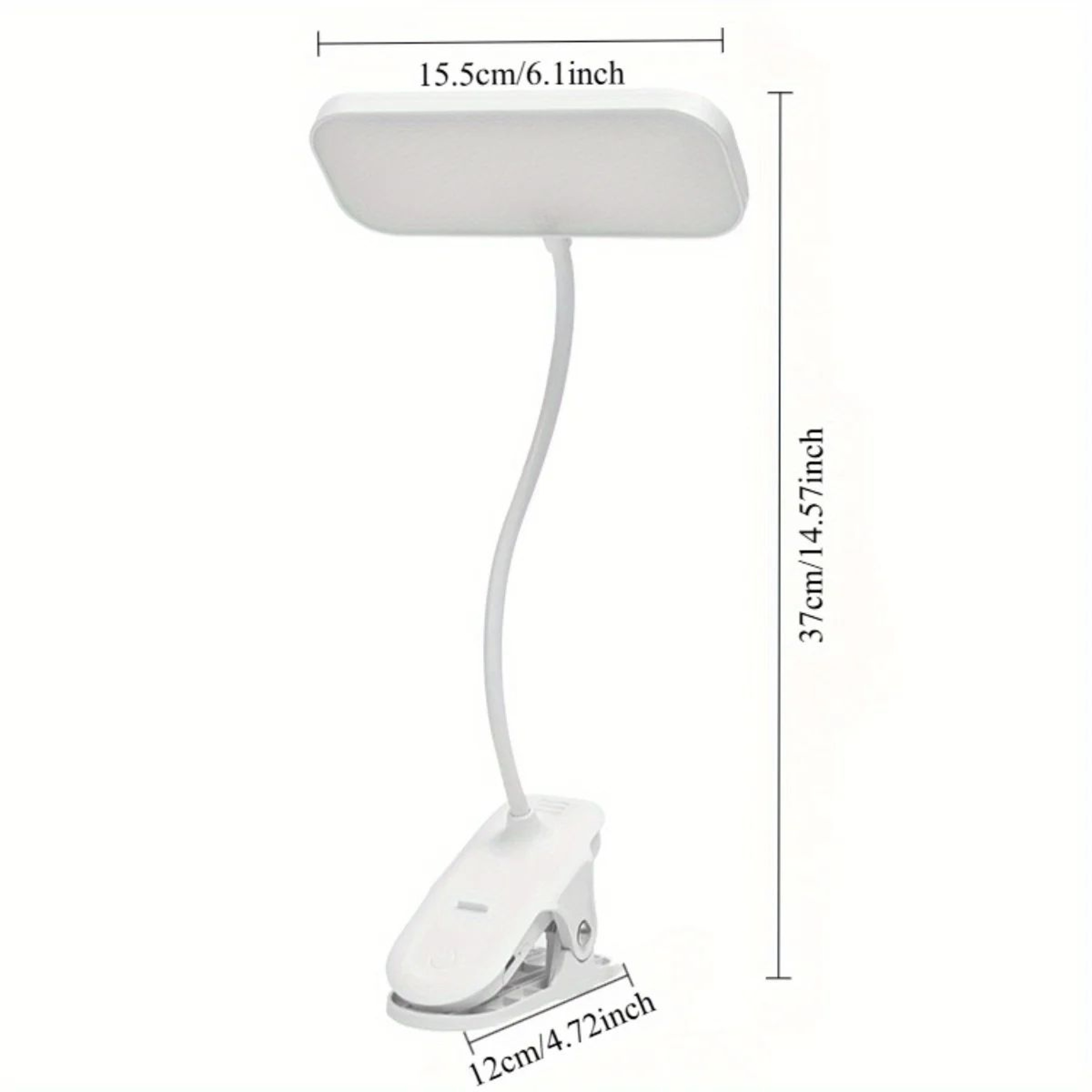Portable Rechargeable LED Clip Lamp 3Mode Touch Desk Light 1