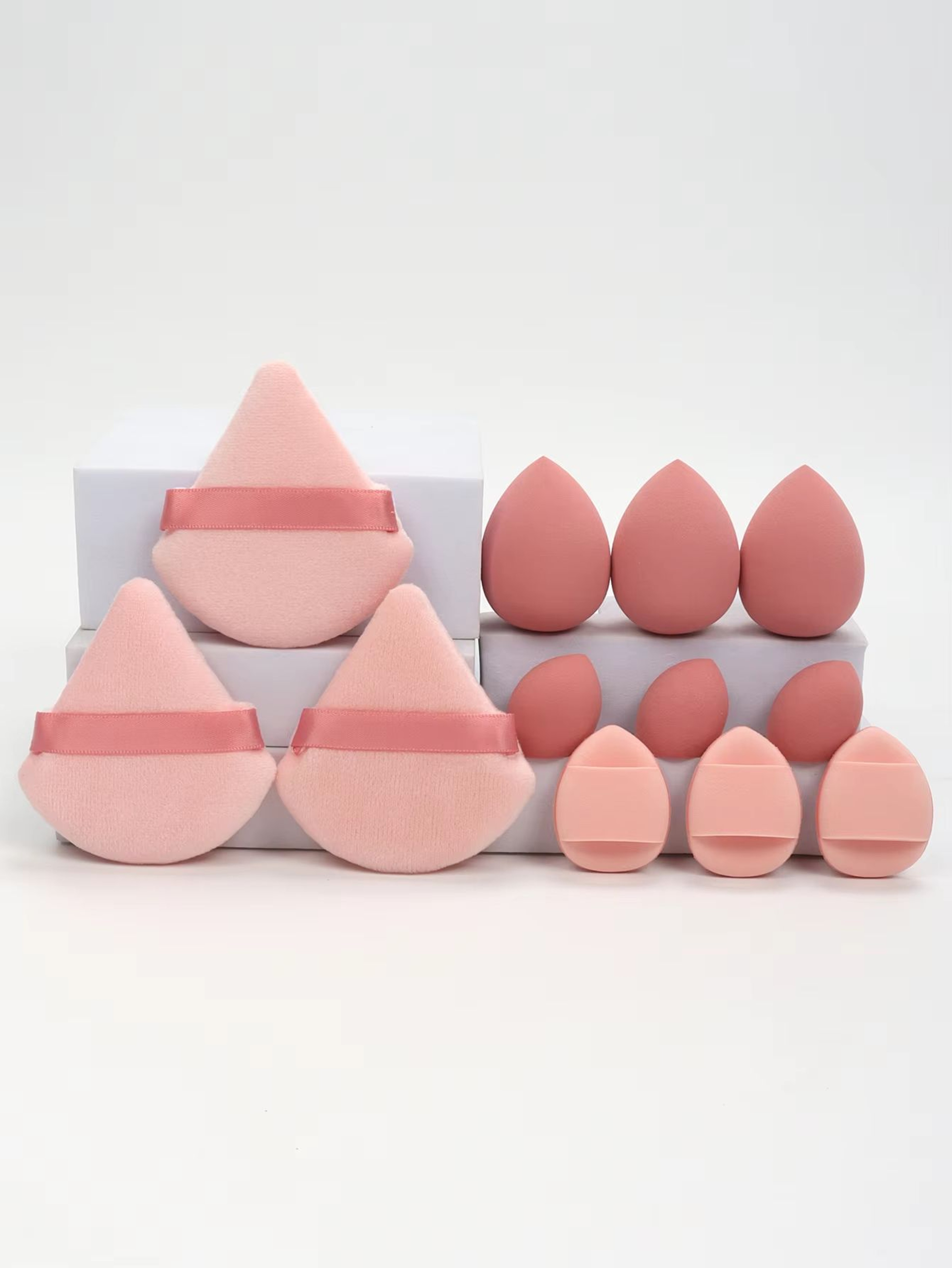 AllPurpose 12Piece Makeup Sponge Set With Puffs And Beauty Eggs 8