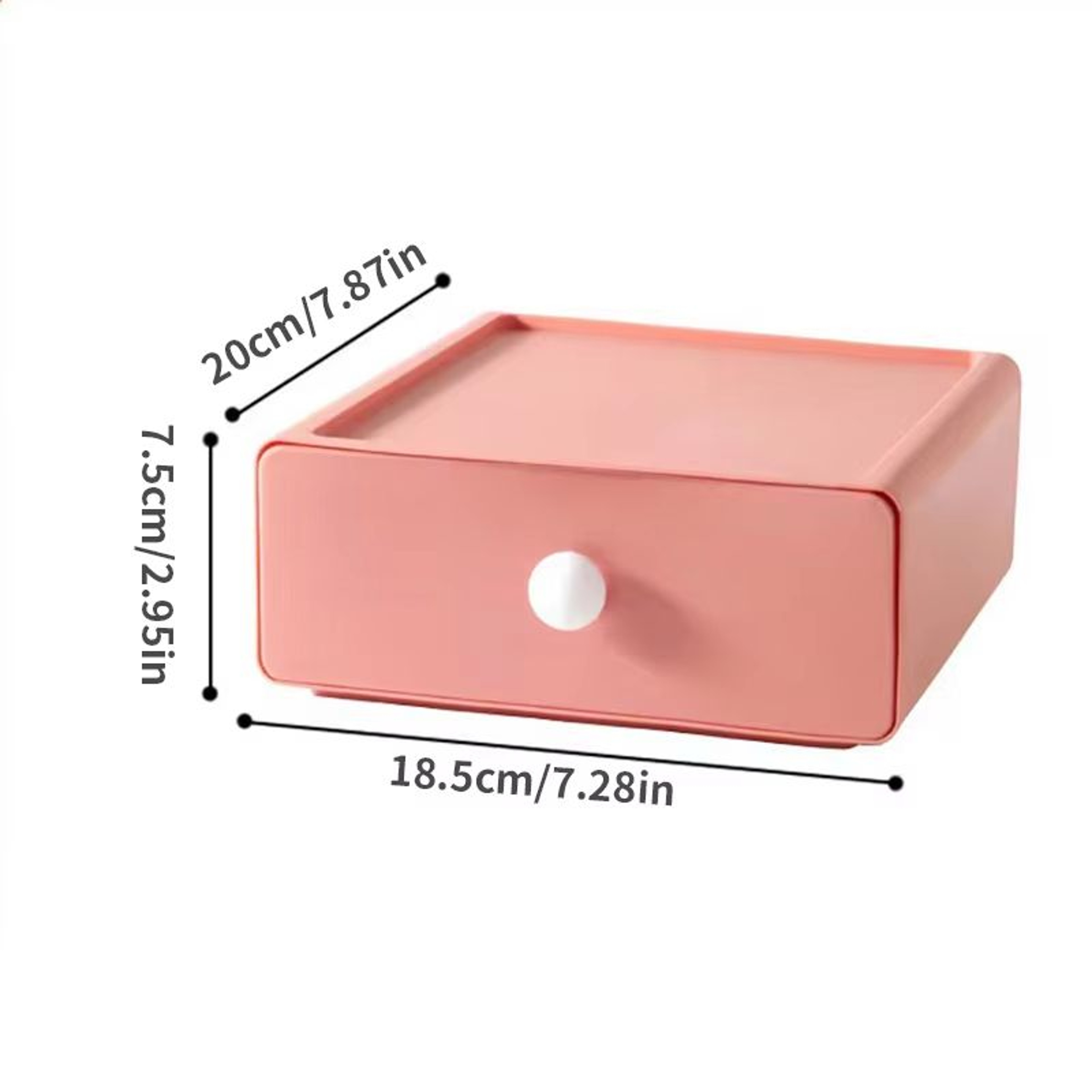 Stackable Desktop Drawer Organizer Box For Stationery And Sundries Storage 7