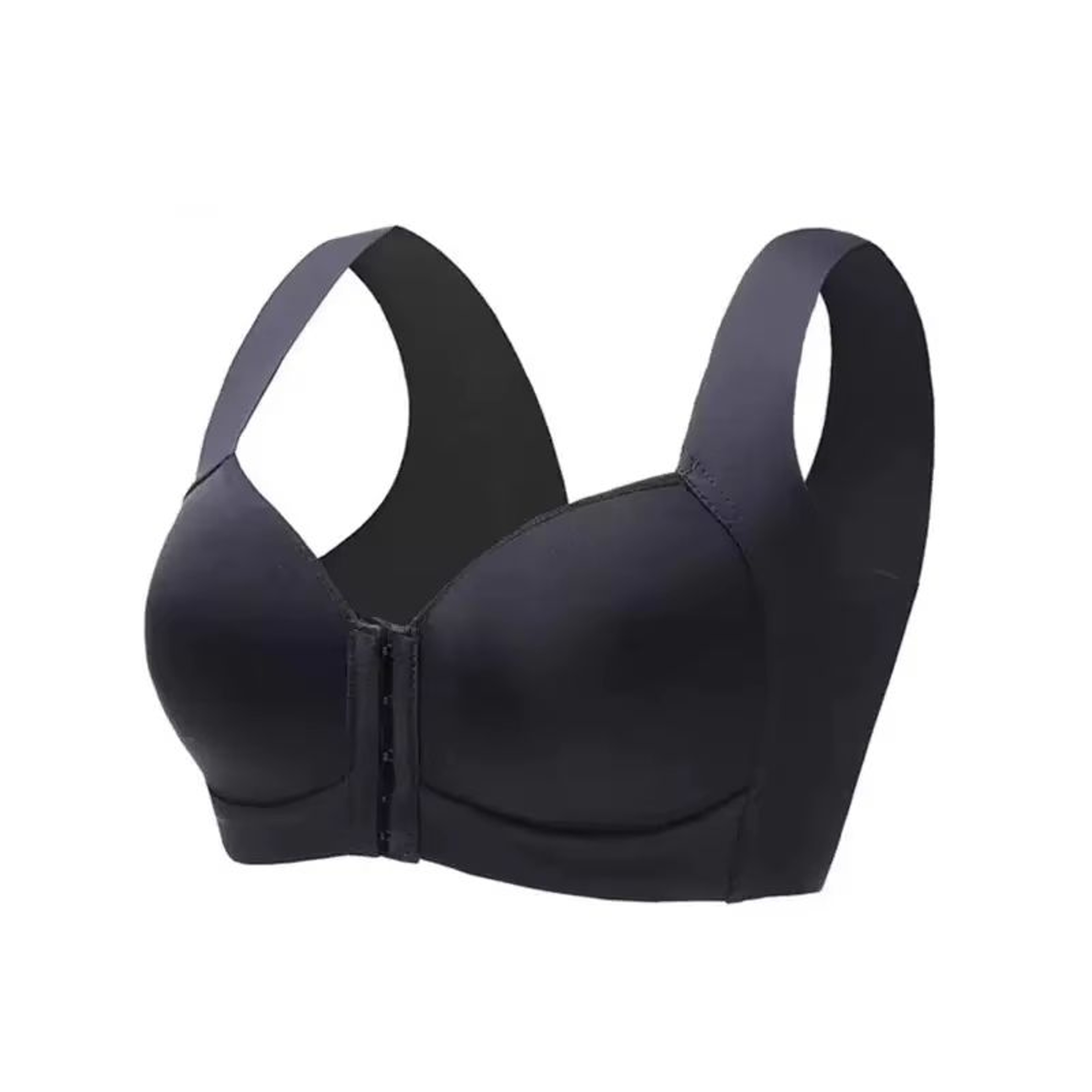 Seamless Front Closure Minimizer Bra Vest Style Fixed Cup Wireless Comfort 6