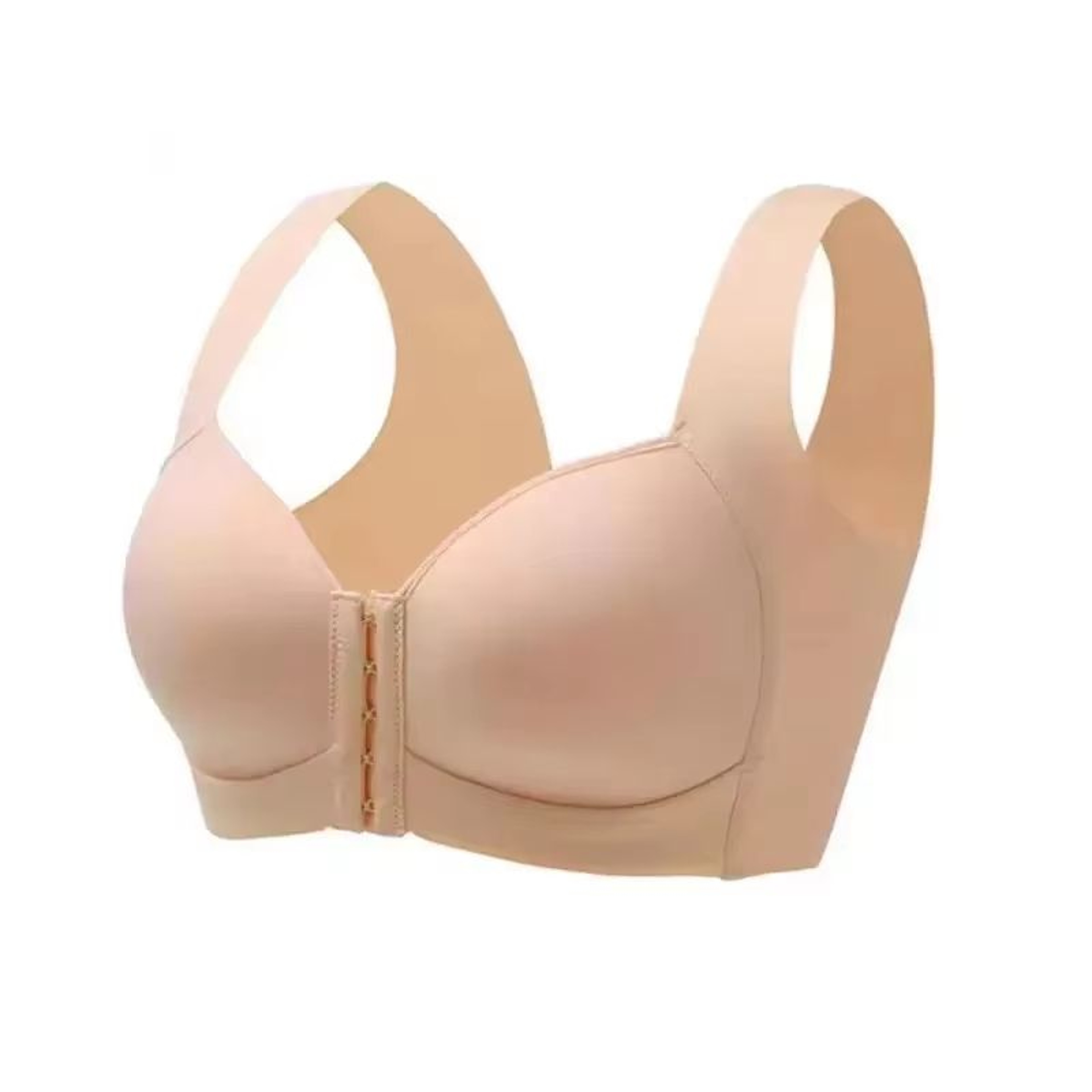 Seamless Front Closure Minimizer Bra Vest Style Fixed Cup Wireless Comfort 8