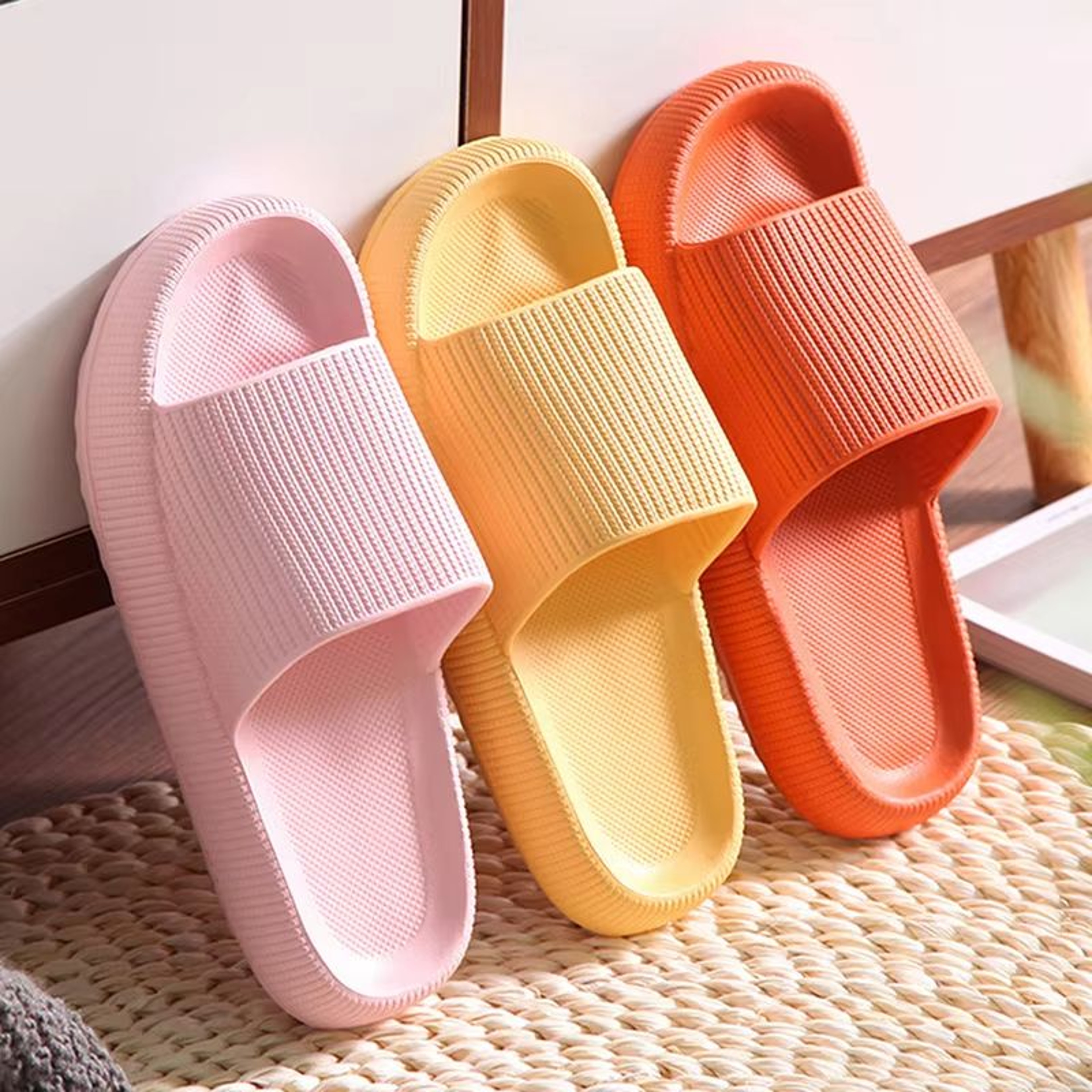 Womens Platform Cloud Slippers Thick Sole EVA Pillow Slide Sandals Non Slip 0