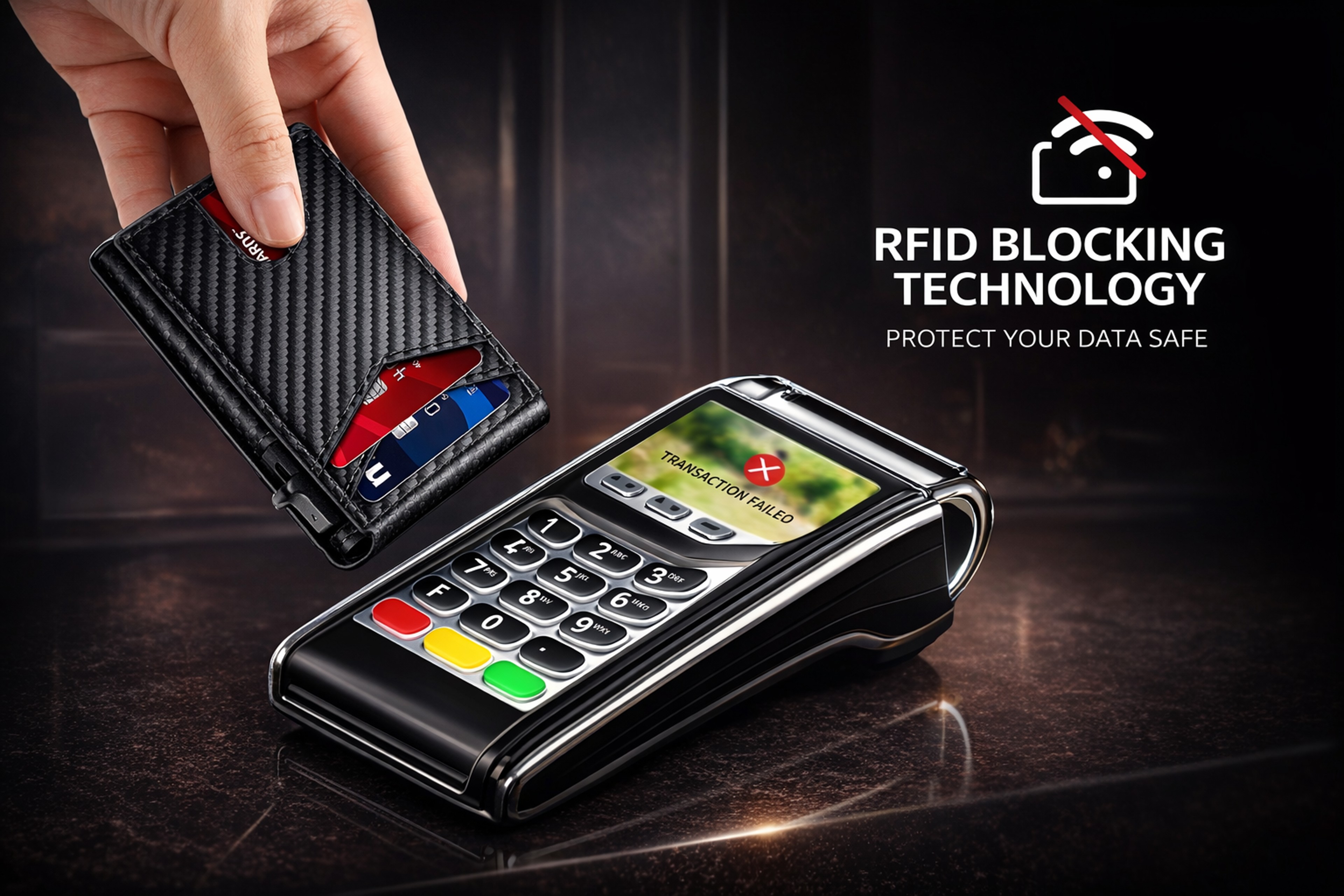 Minimalist RFID Blocking Wallet for Men, Slim Metal Credit Card Wallet with Pop-Up Card Holder and Money Clip – view 15