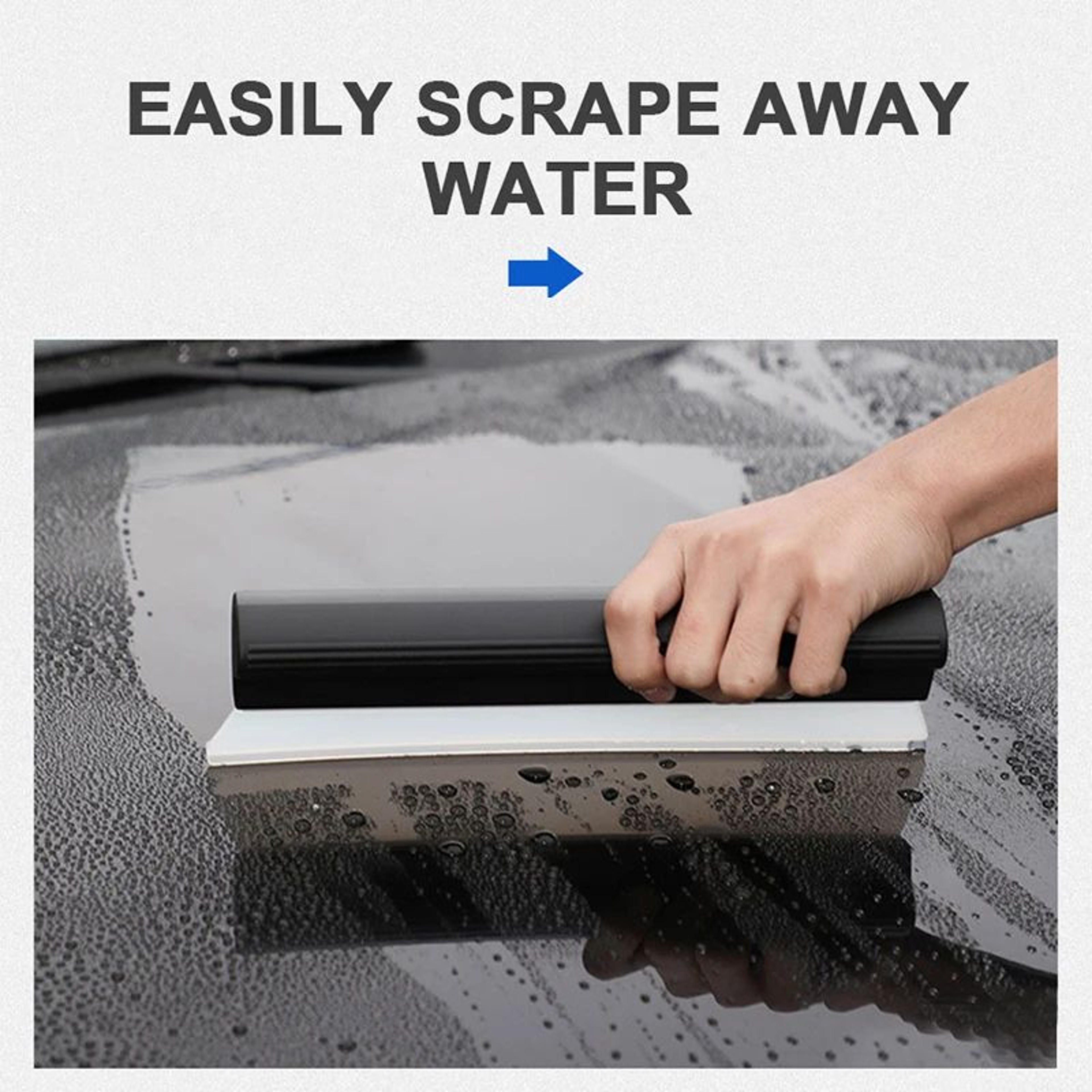 Flexible Soft Silicone Car Window Cleaning Squeegee And Glass Scraper Tool 4