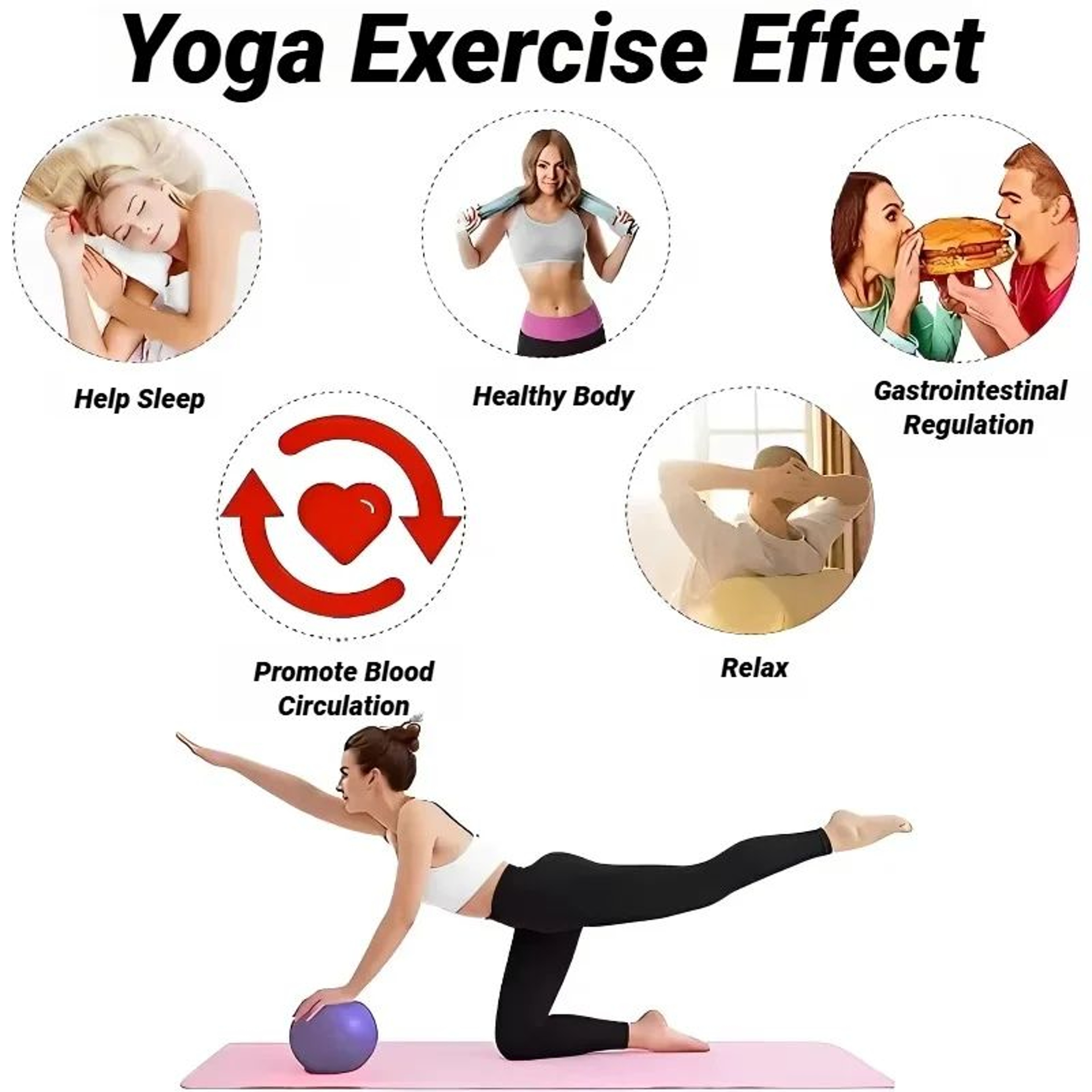 984in Mini Yoga And Pilates Exercise Ball For Core Stability And Balance Training 3