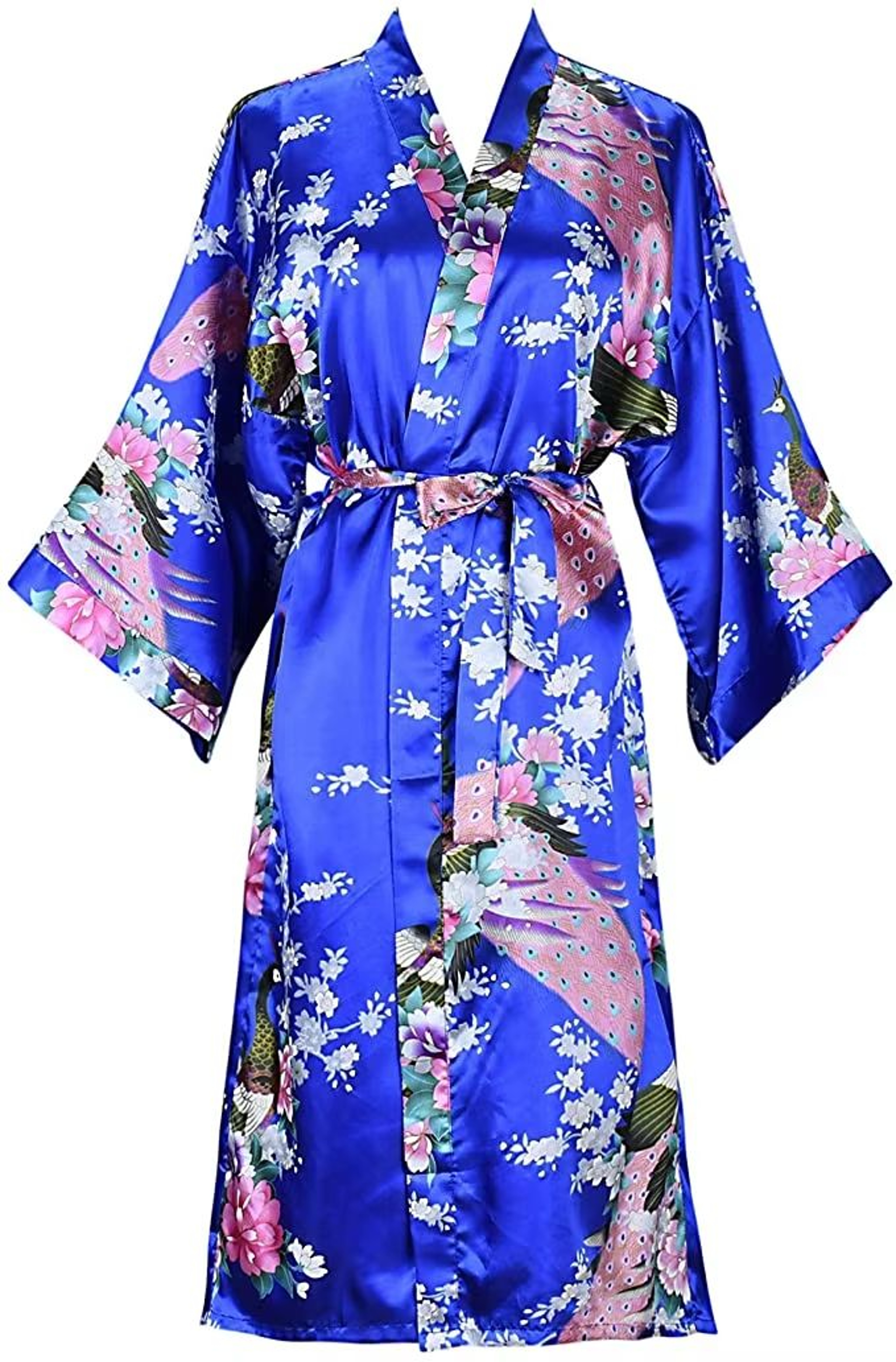 Floral Satin Kimono Robe For Women Bridal Bridesmaid Loungewear 13