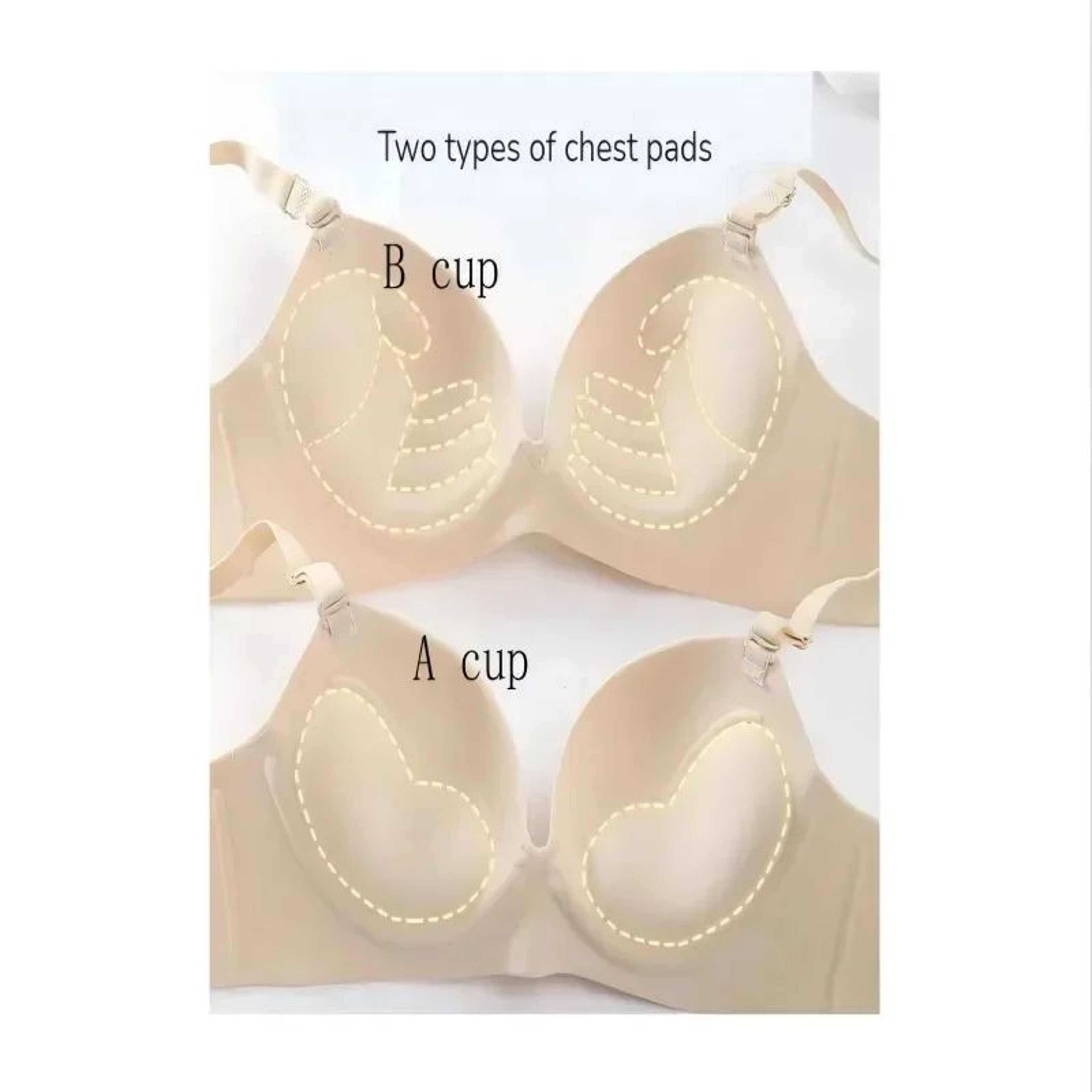 Womens Seamless PushUp Wireless Bralette Breathable 34 Cup Lingerie 5