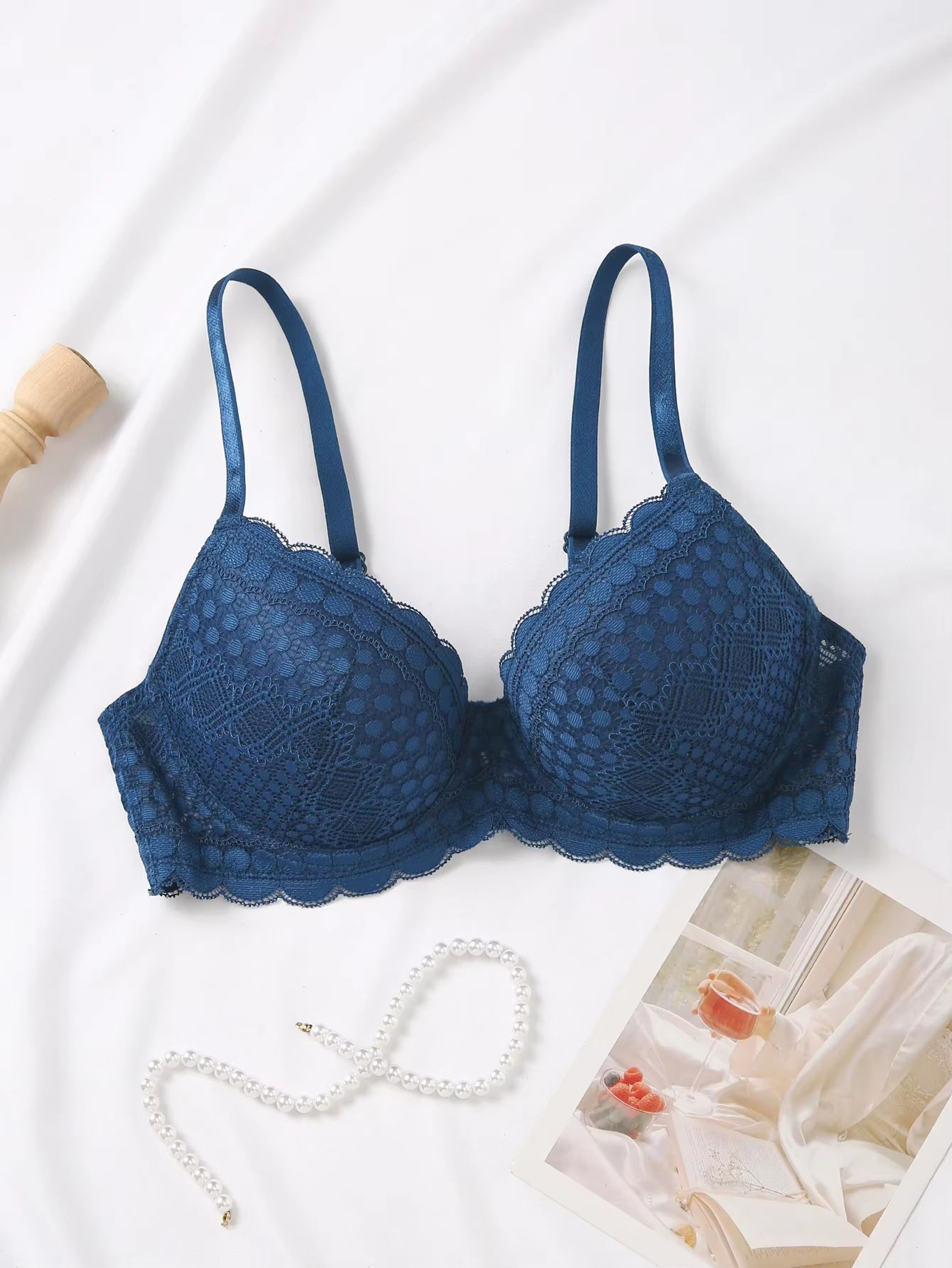 Womens Lace Underwire PushUp Bra Breathable Comfort Support BCD Cup 8