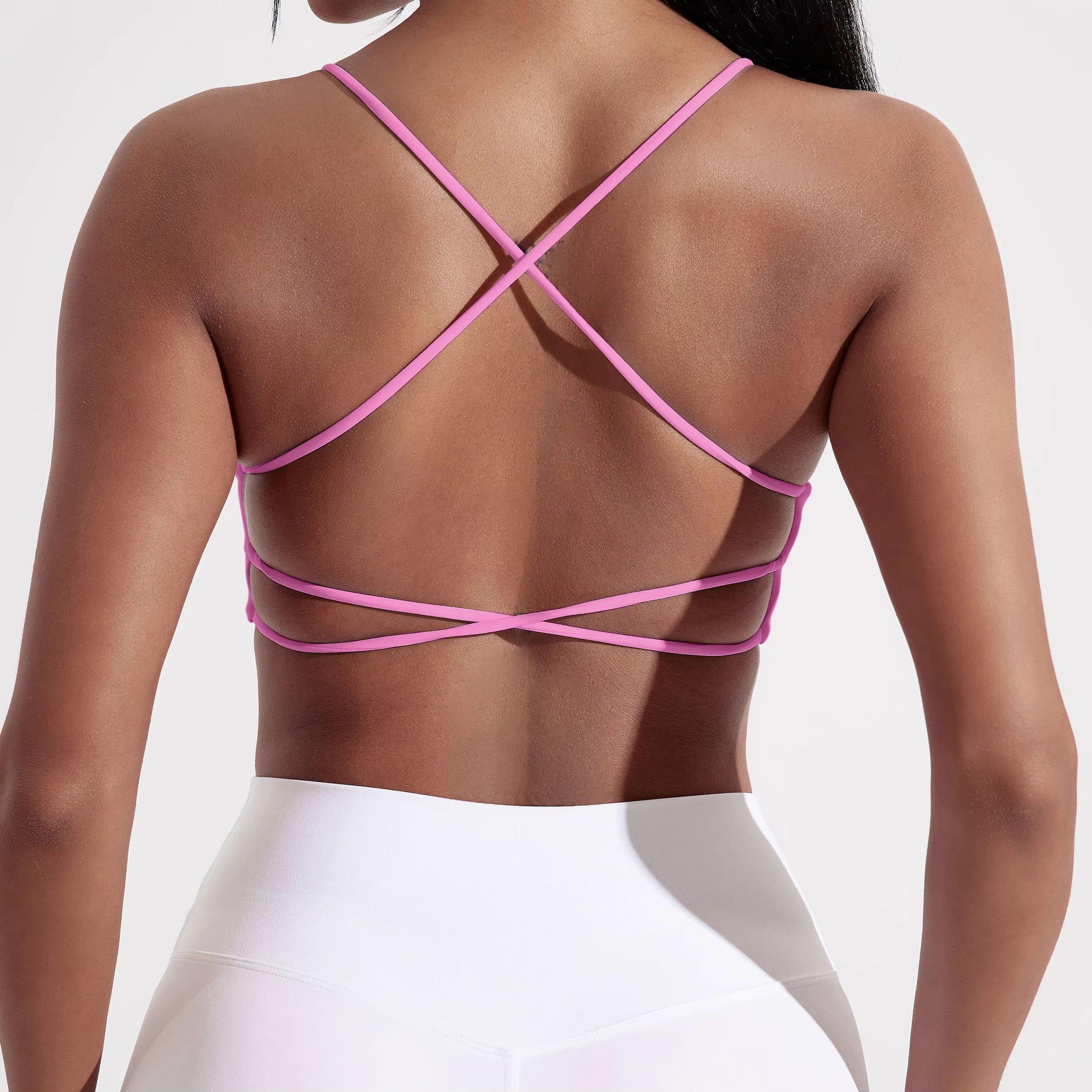 Premium Womens Crossback Sports Bra With BuiltIn Chest Pads For Gym Yoga  Fitness 12