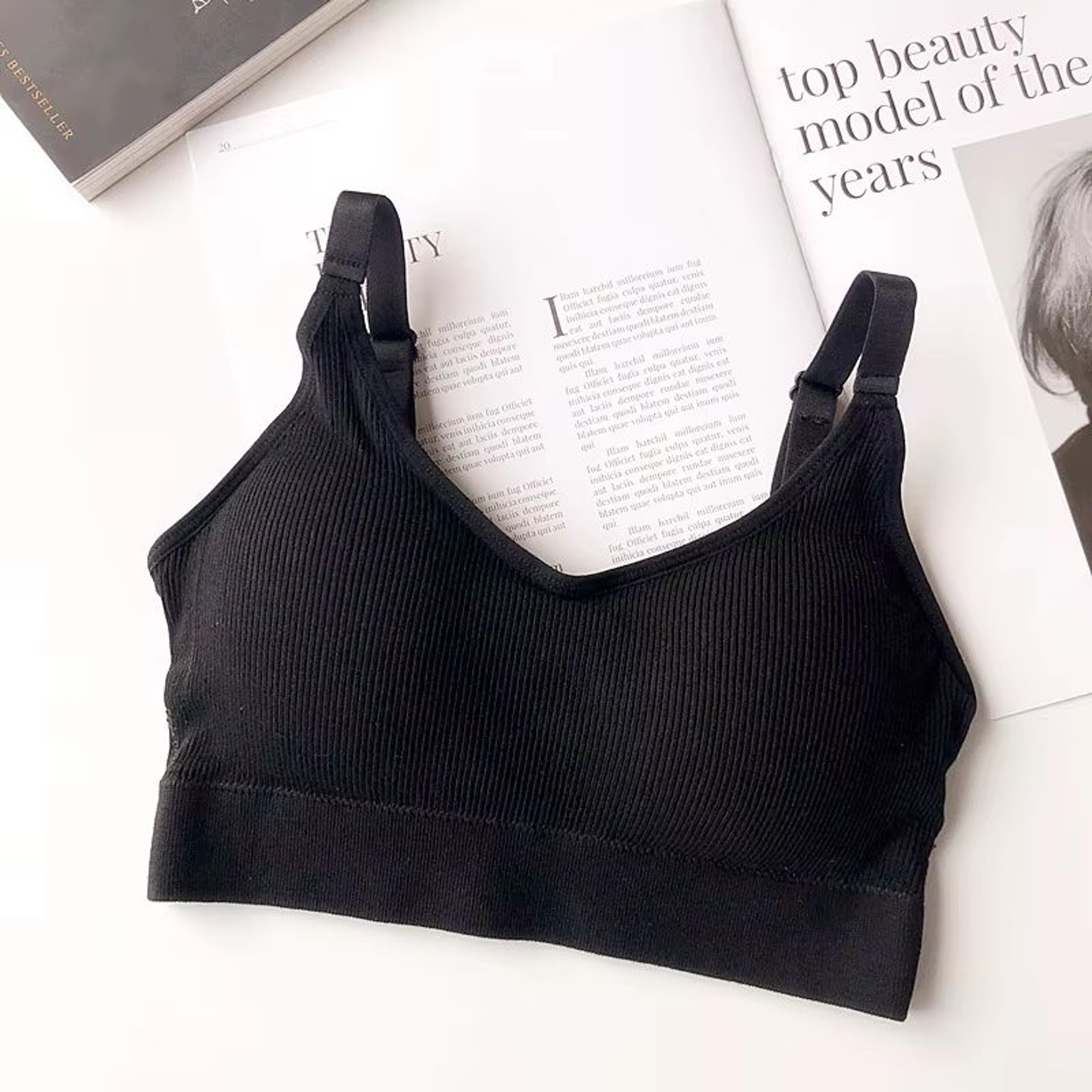 Womens Seamless Cotton Tube Top Sports Bra Crop Top Underwear 7