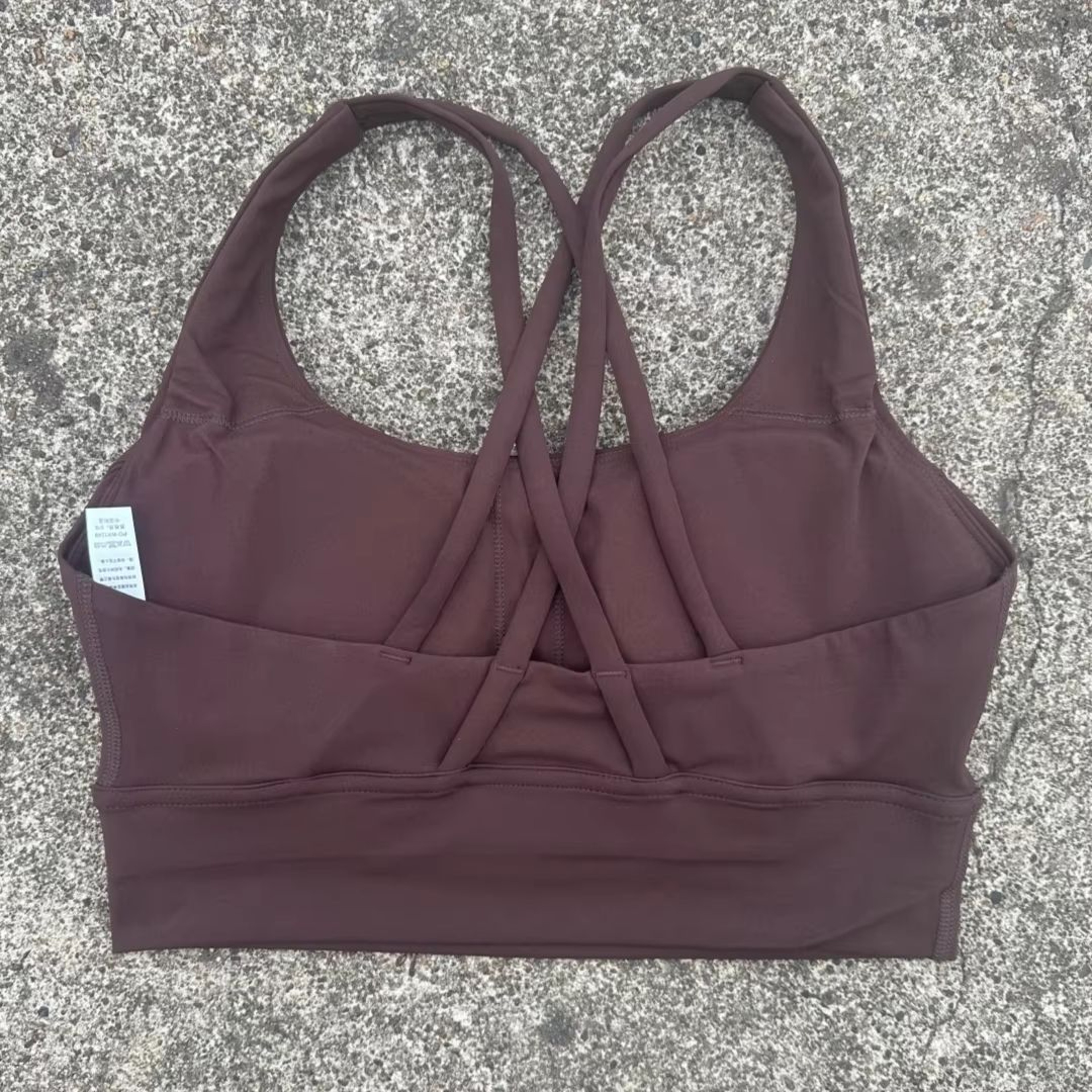 Solid Color Cross Back High Support Workout Bra For Women 18