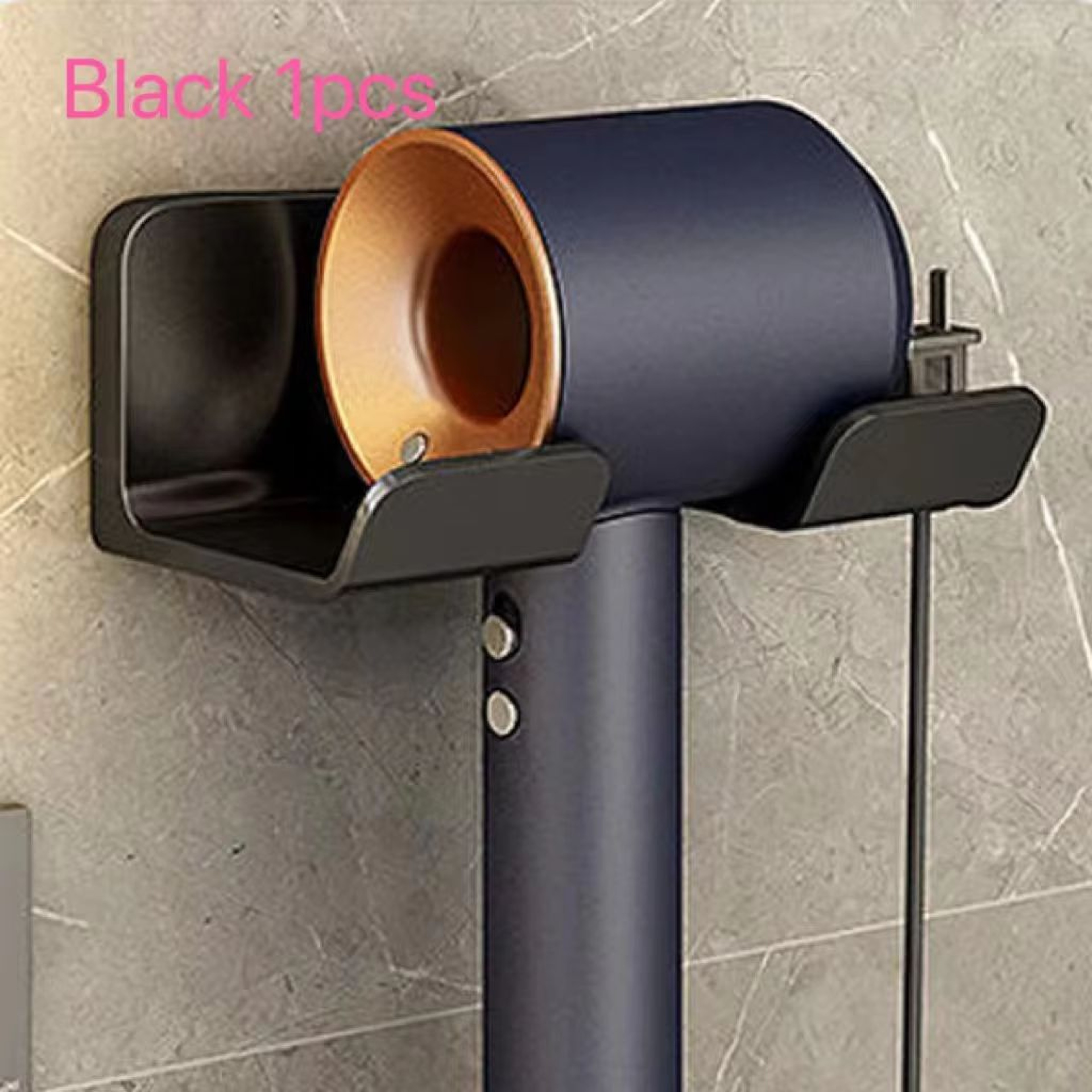 Wall Mounted Hair Dryer Holder  MultiFunctional Storage Rack 15